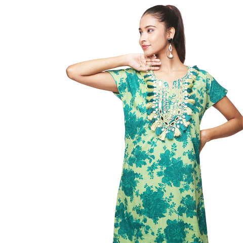 Printed Kurti With Bohemian Details