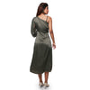 One piece draped dress