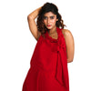 Long Gown with knot neckline