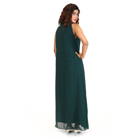 Long Gown with knot neckline