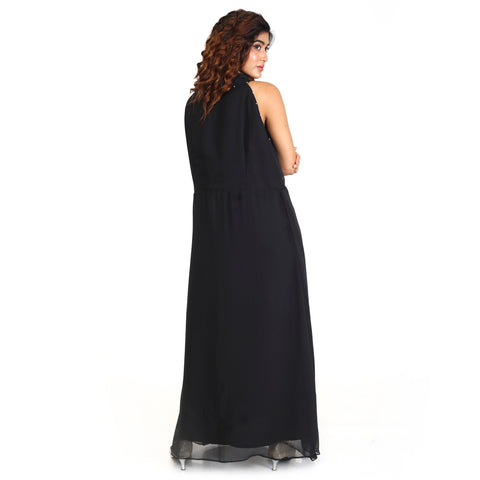 Long Gown with knot neckline