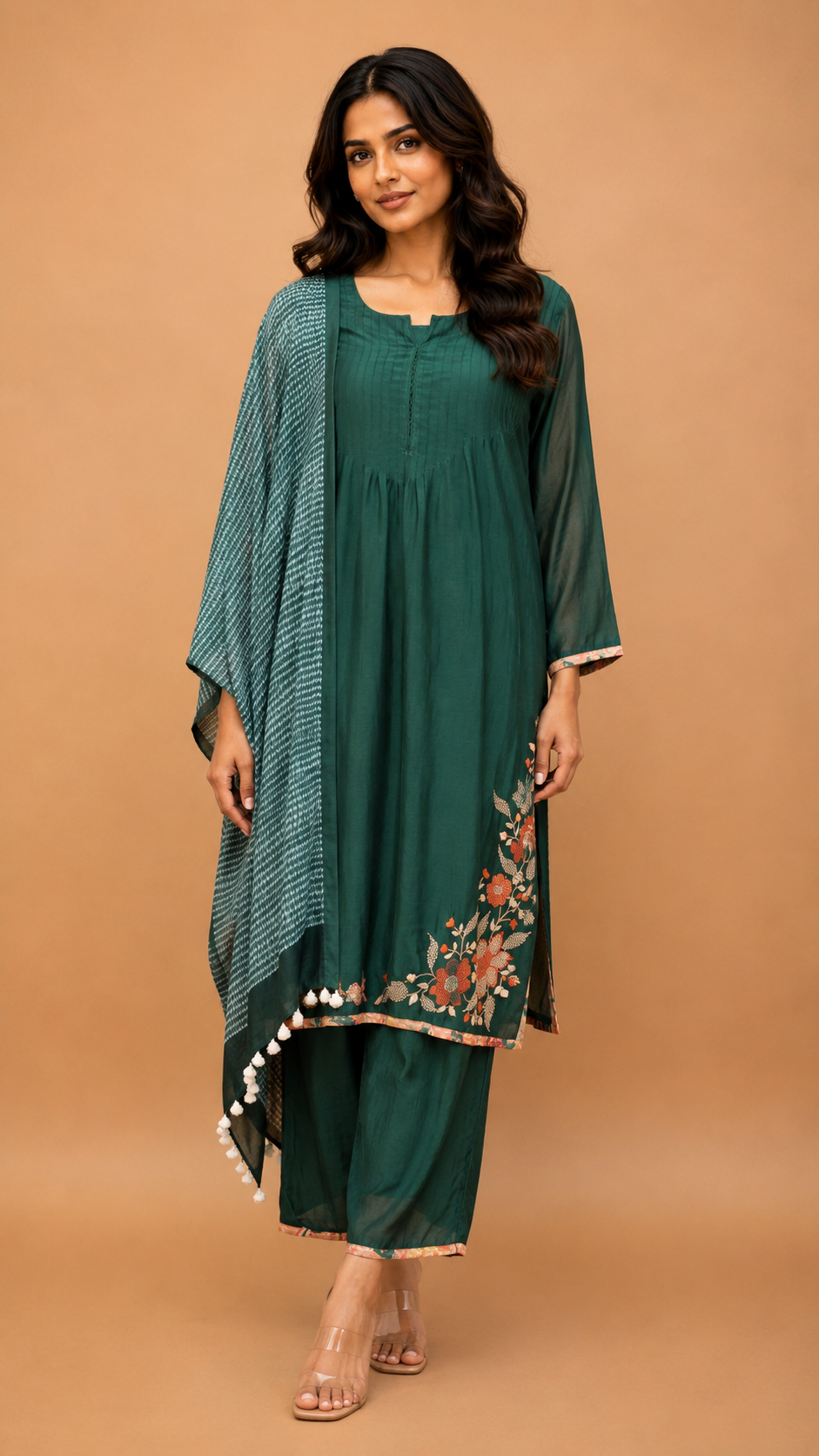 Kurta pant with dupatta (3 piece set)  for traditional wear