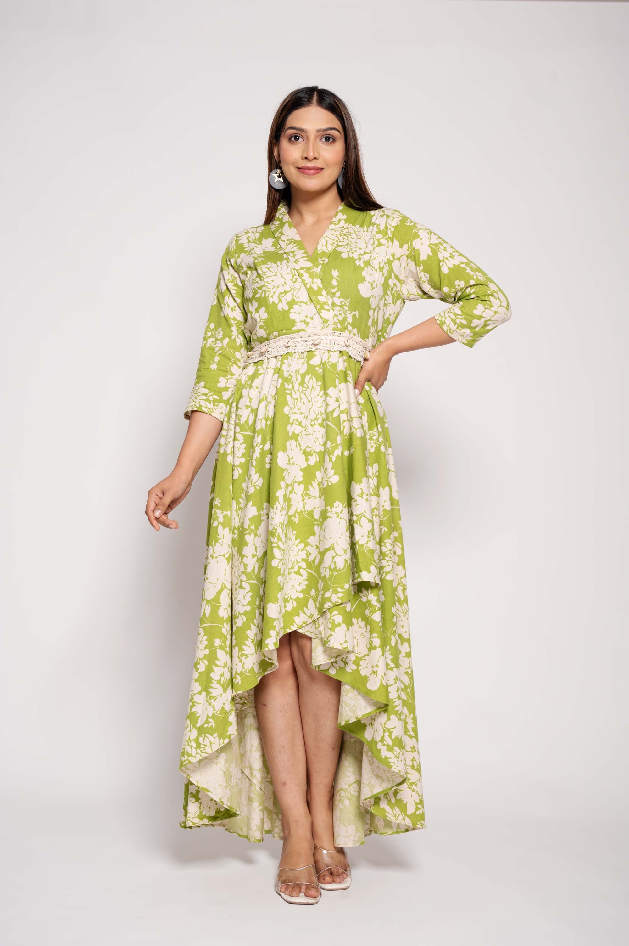 Floral Printed Designer Gown