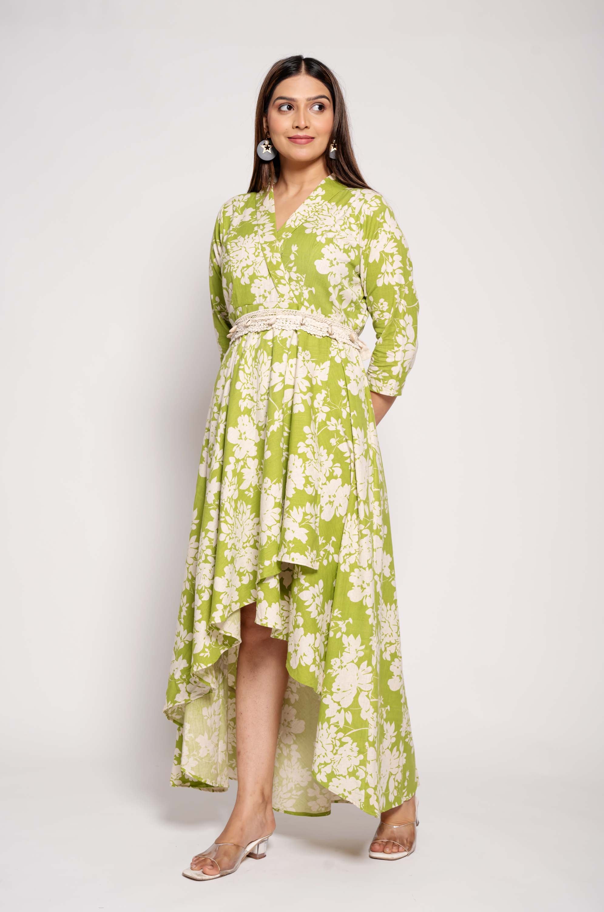 Floral Printed Designer Gown