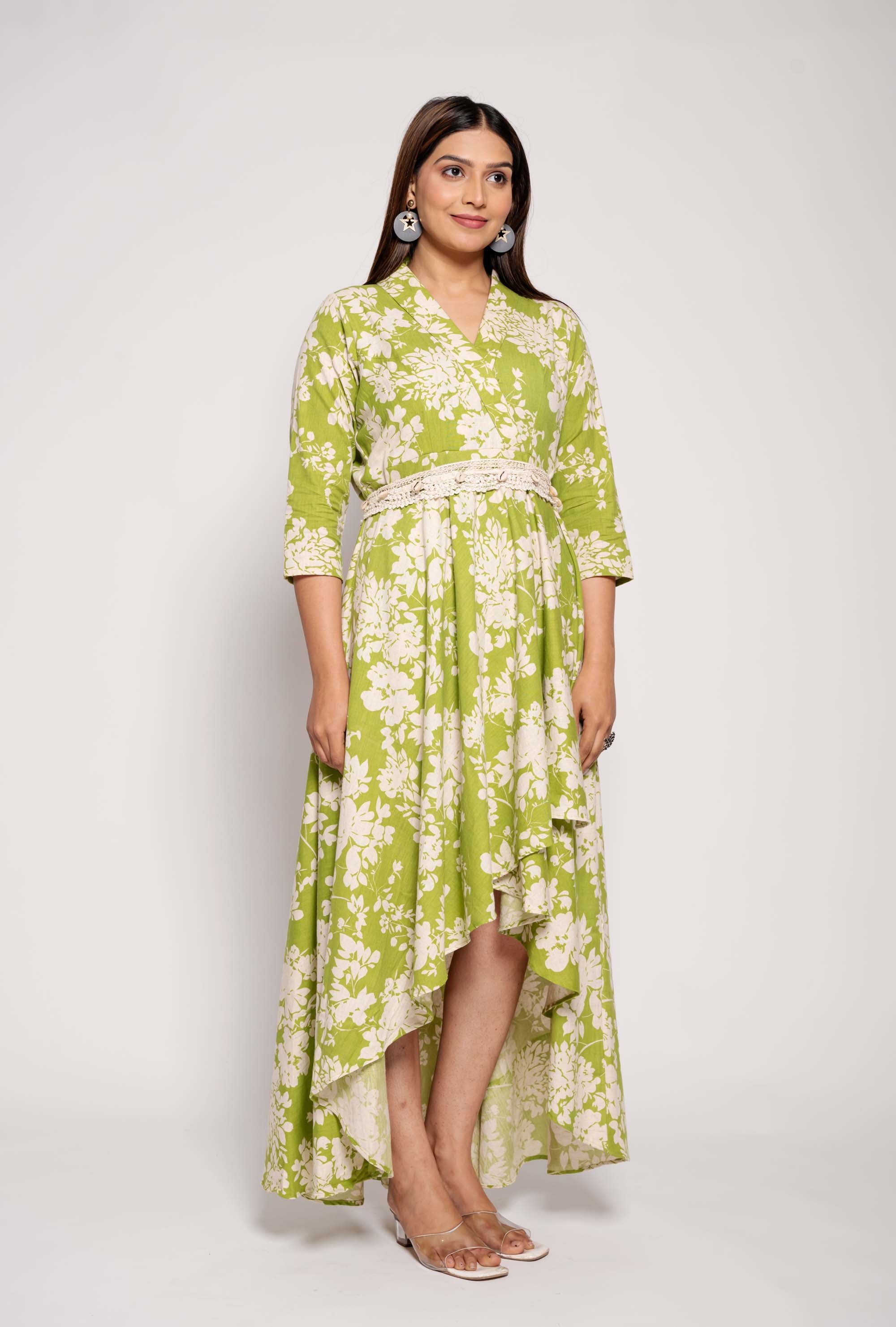 Floral Printed Designer Gown