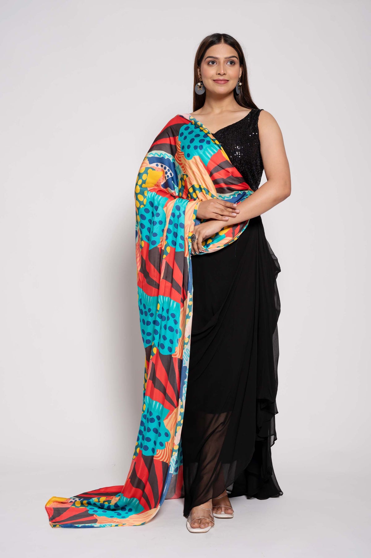 Saree Styled Party Wear