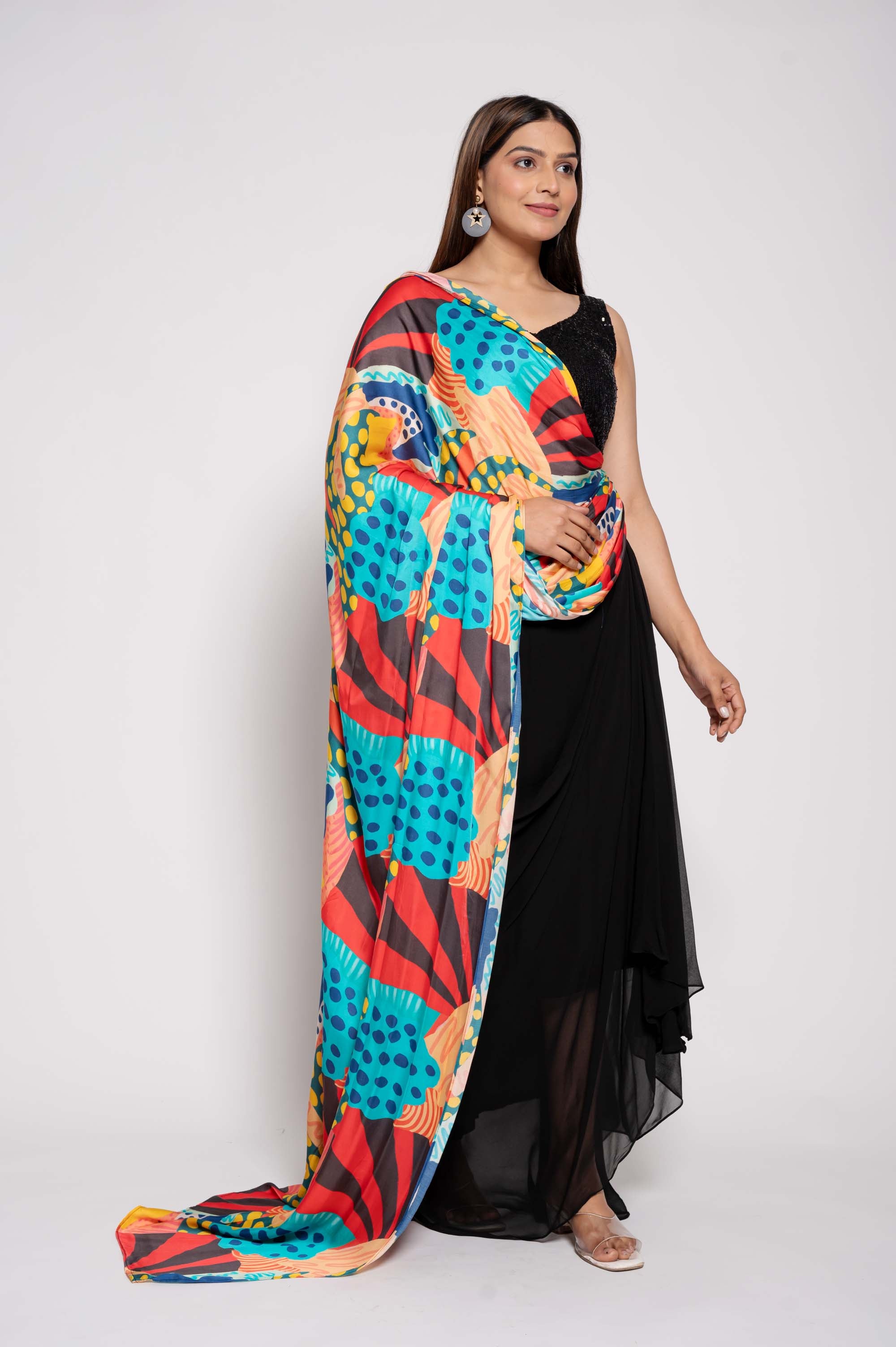 Saree Styled Party Wear