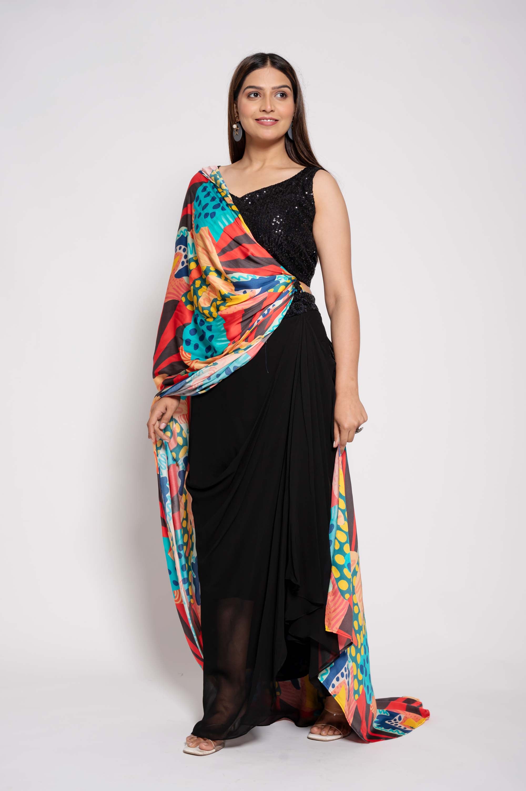 Saree Styled Party Wear