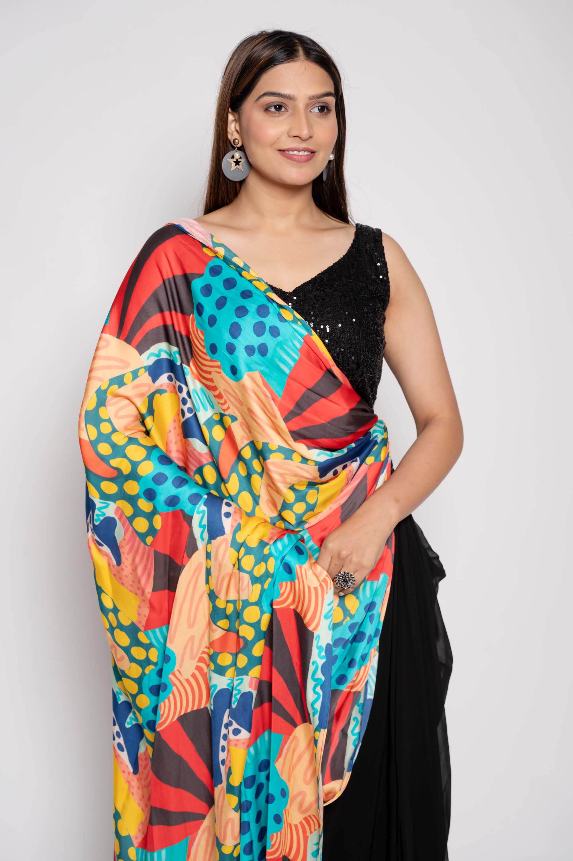 Saree Styled Party Wear