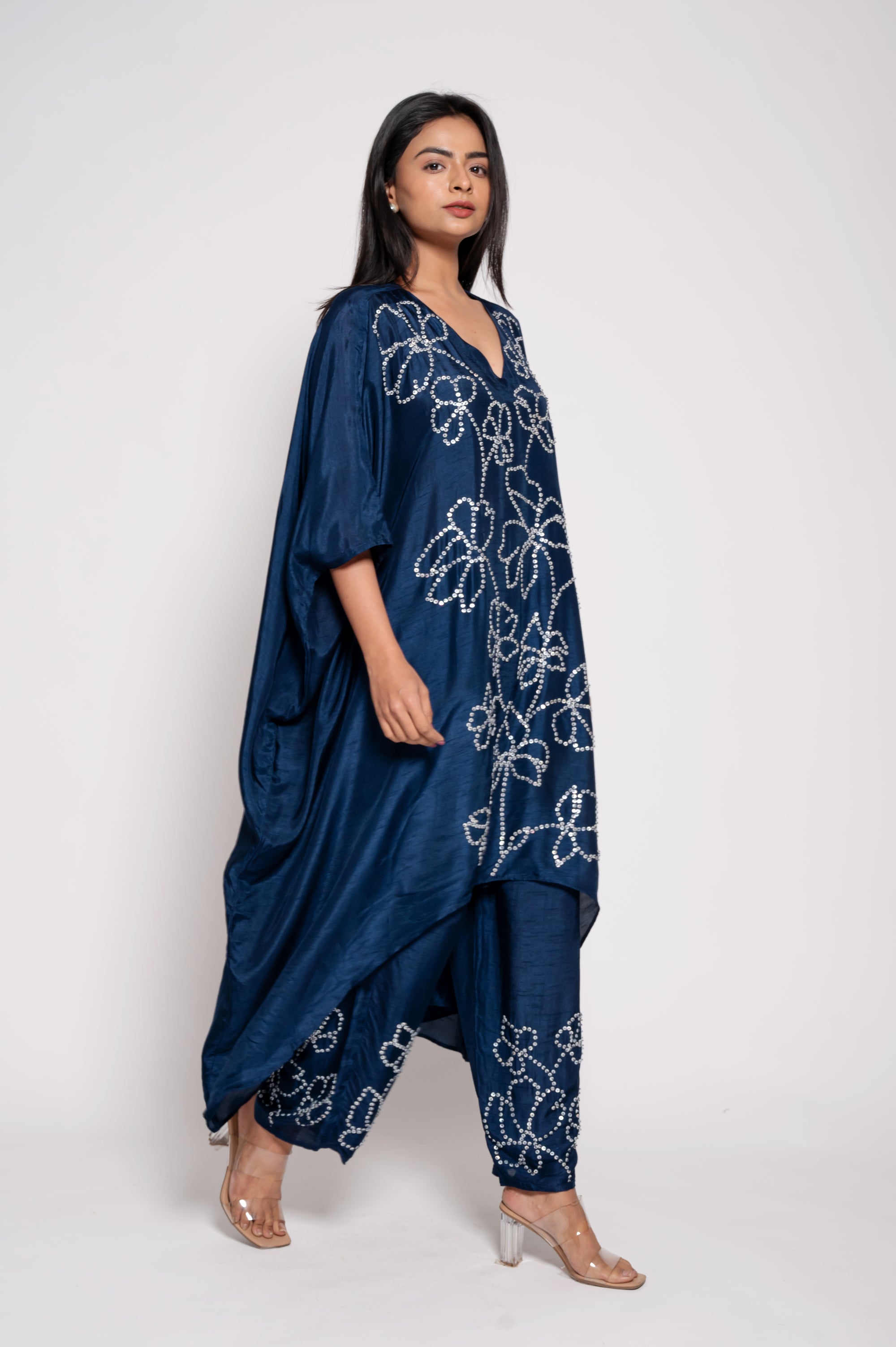 Kaftan Kurta Set with Sequins