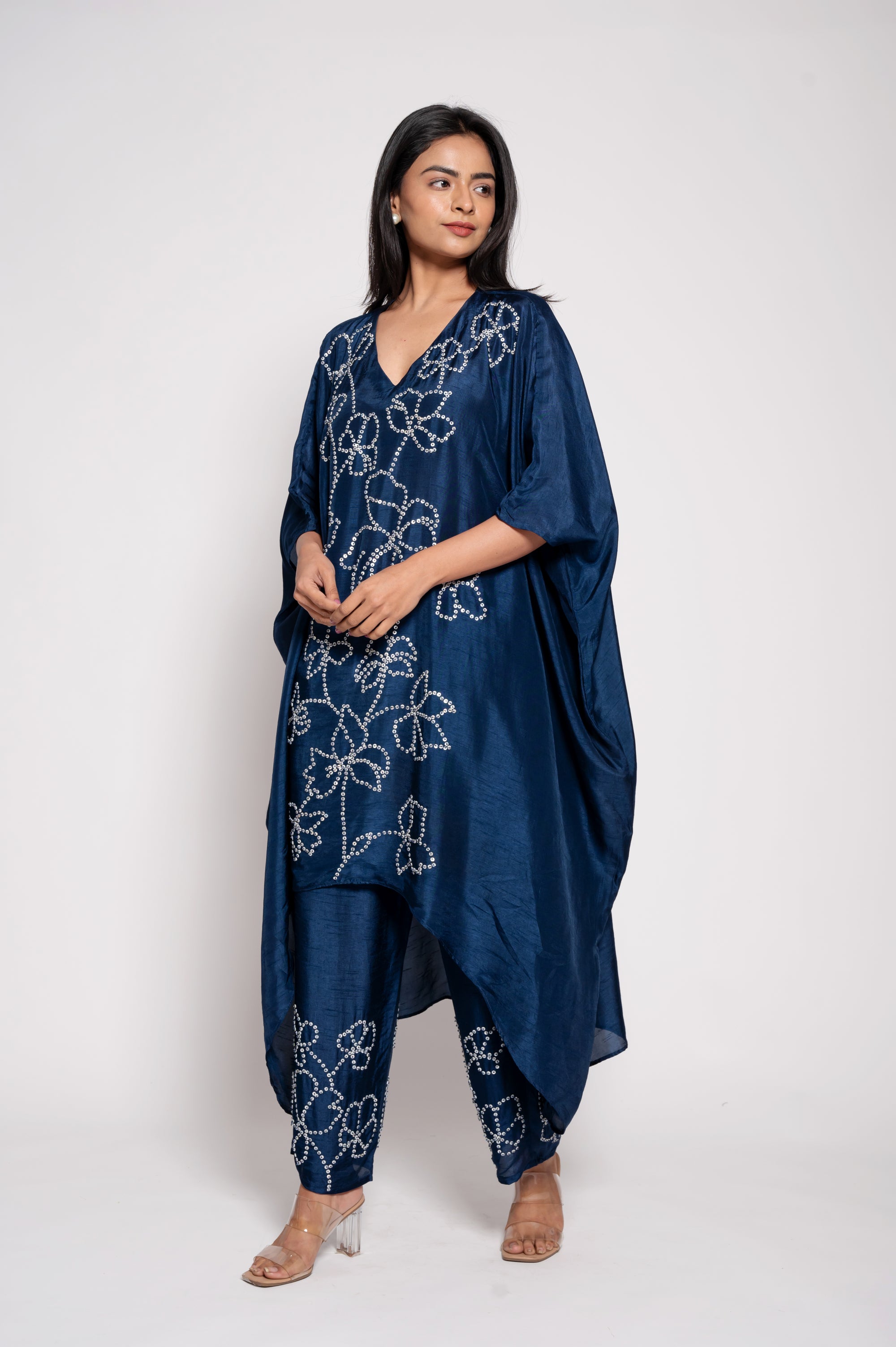 Kaftan Kurta Set with Sequins