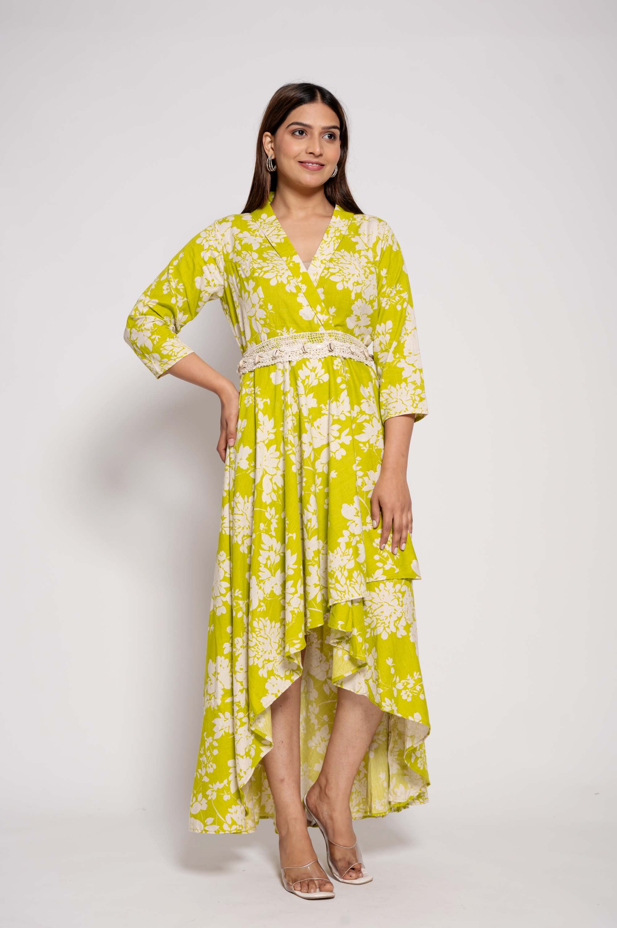 Floral Printed Designer Gown