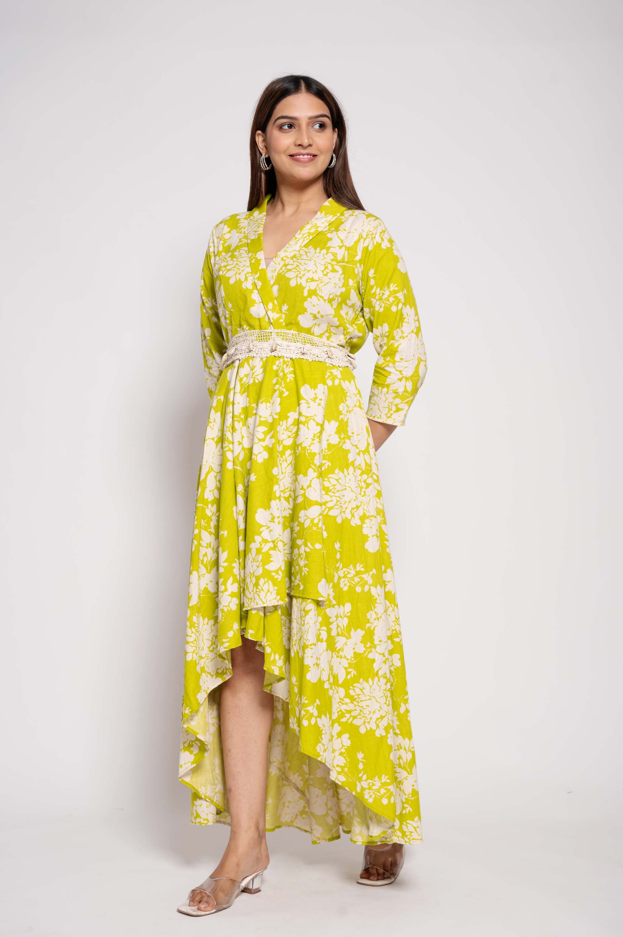 Floral Printed Designer Gown