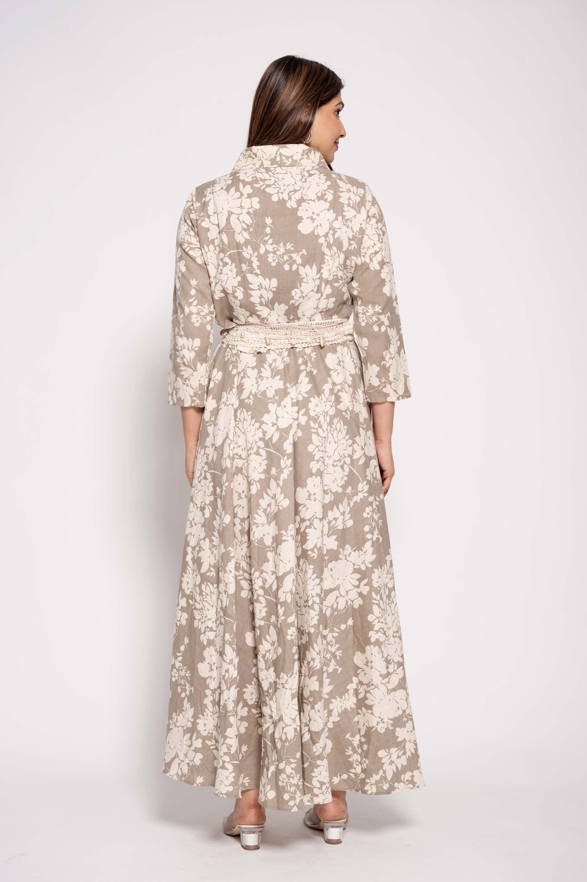 Floral Printed Designer Gown