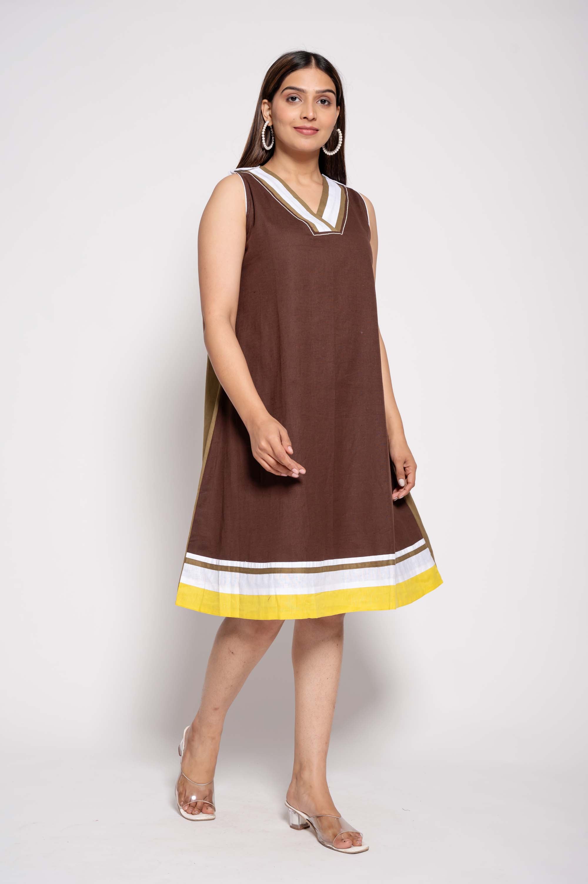 V-Neck Casual Dress