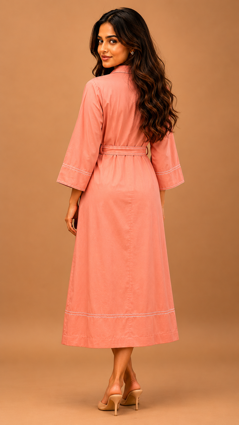 One piece kurti with belt western, party ware