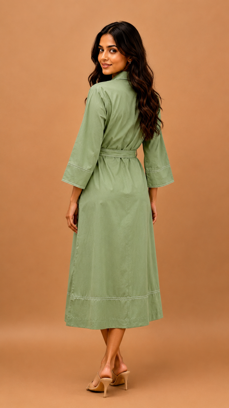 One piece kurti with belt western, party ware