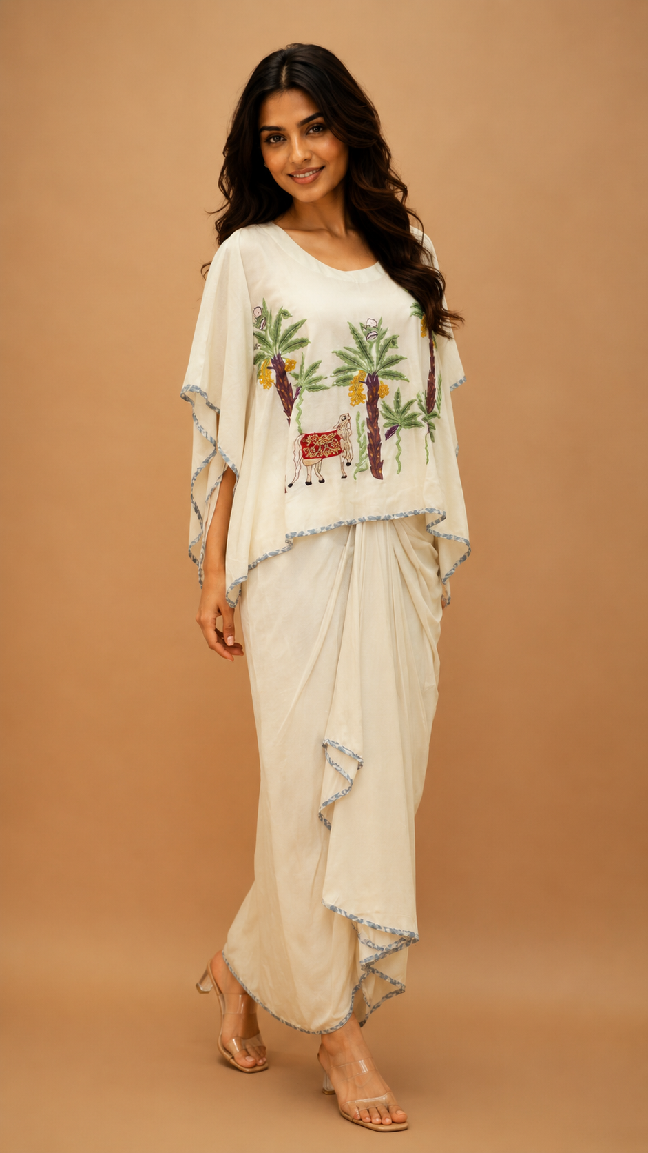 Skirt dhoti with heavy kurta for Party wear