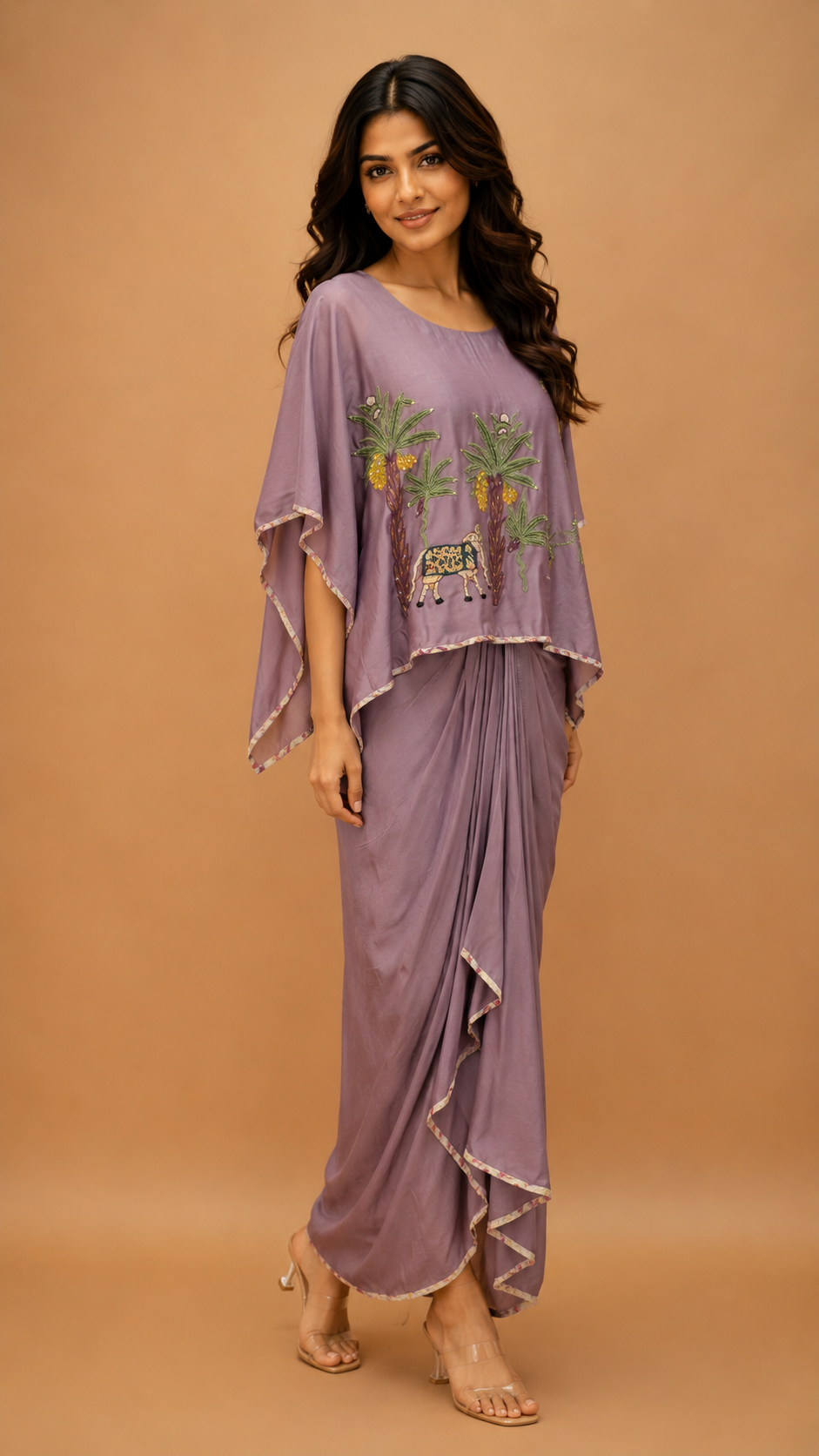 Skirt dhoti with heavy kurta for Party wear
