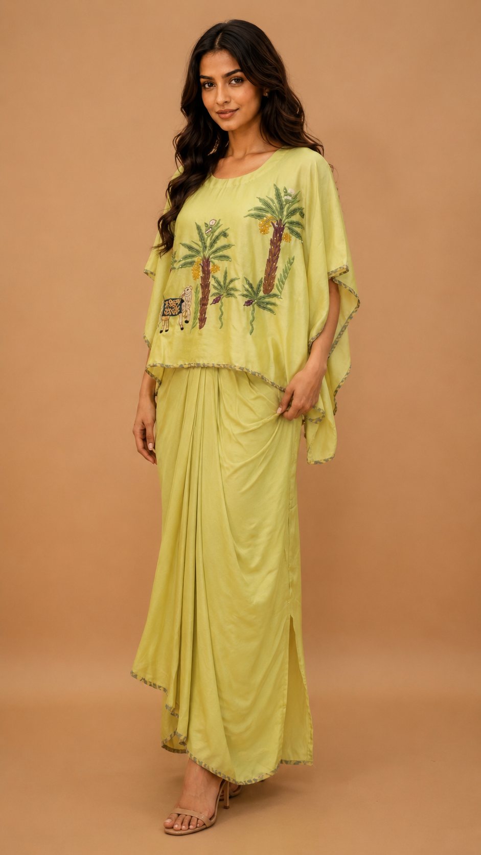 Skirt dhoti with heavy kurta for Party wear