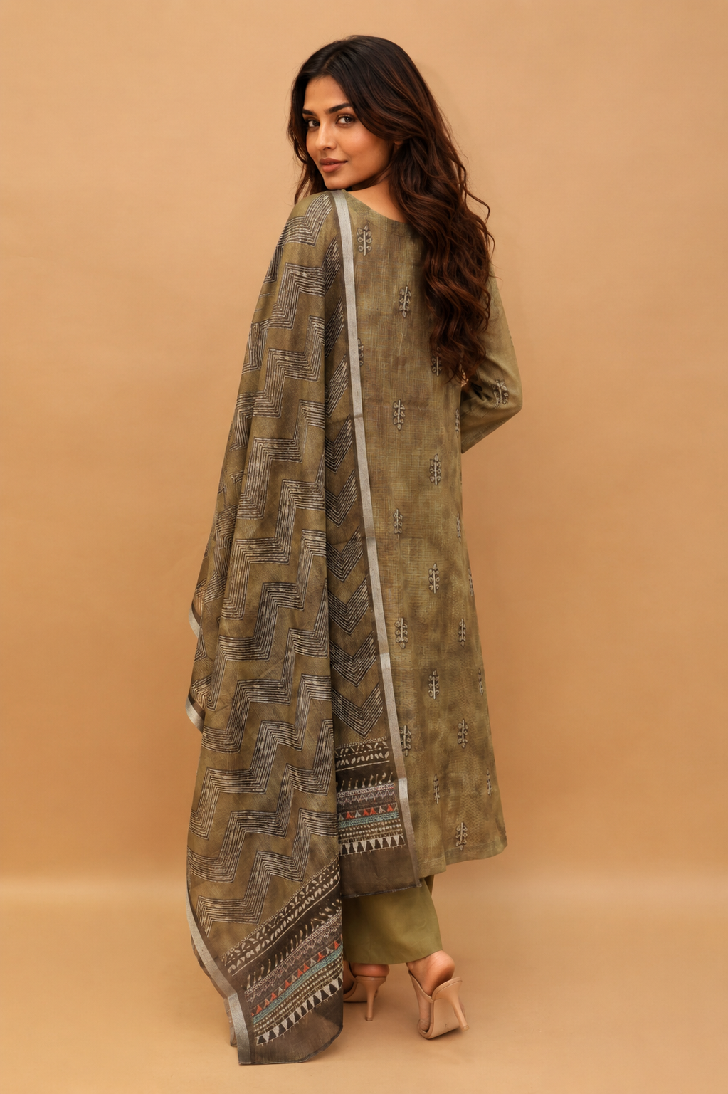 Kurta pant with dupatta (3 piece set)  for traditional wear