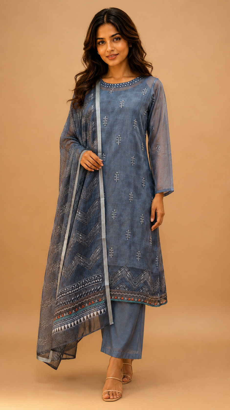Kurta pant with dupatta (3 piece set)  for traditional wear