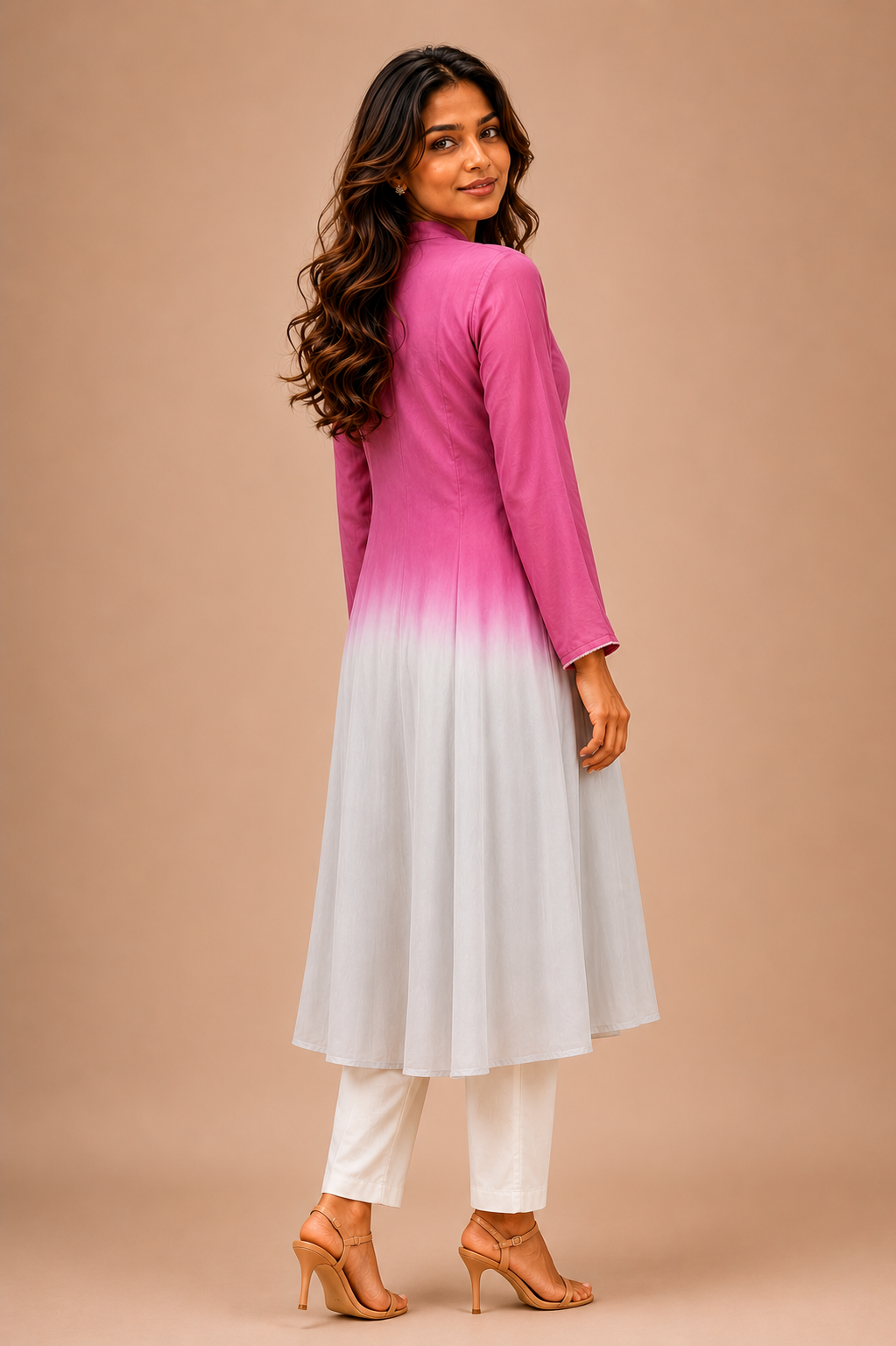 Ombre Flared Kurta Set