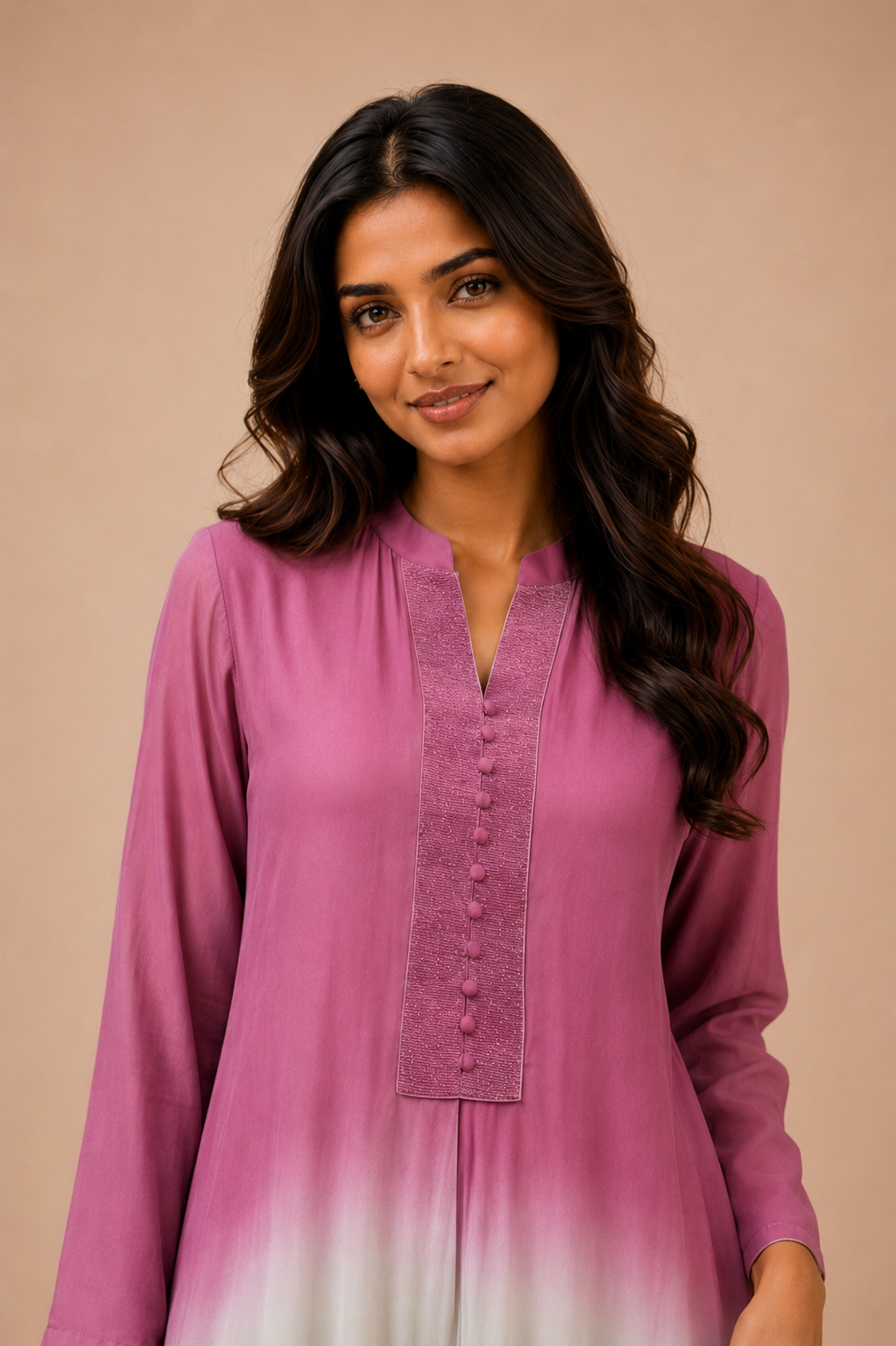 Ombre Flared Kurta Set