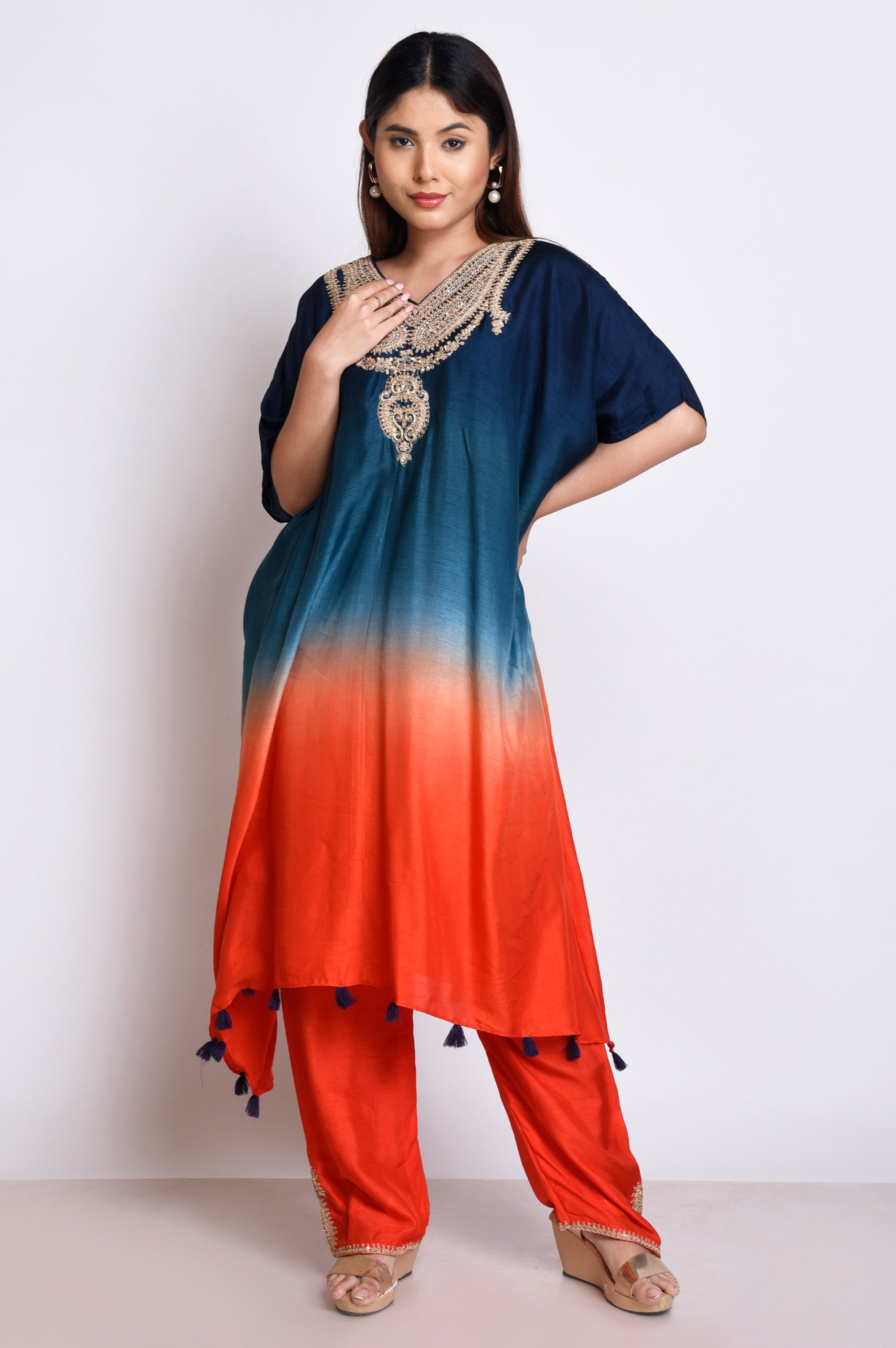 Shaded Kaftan Set