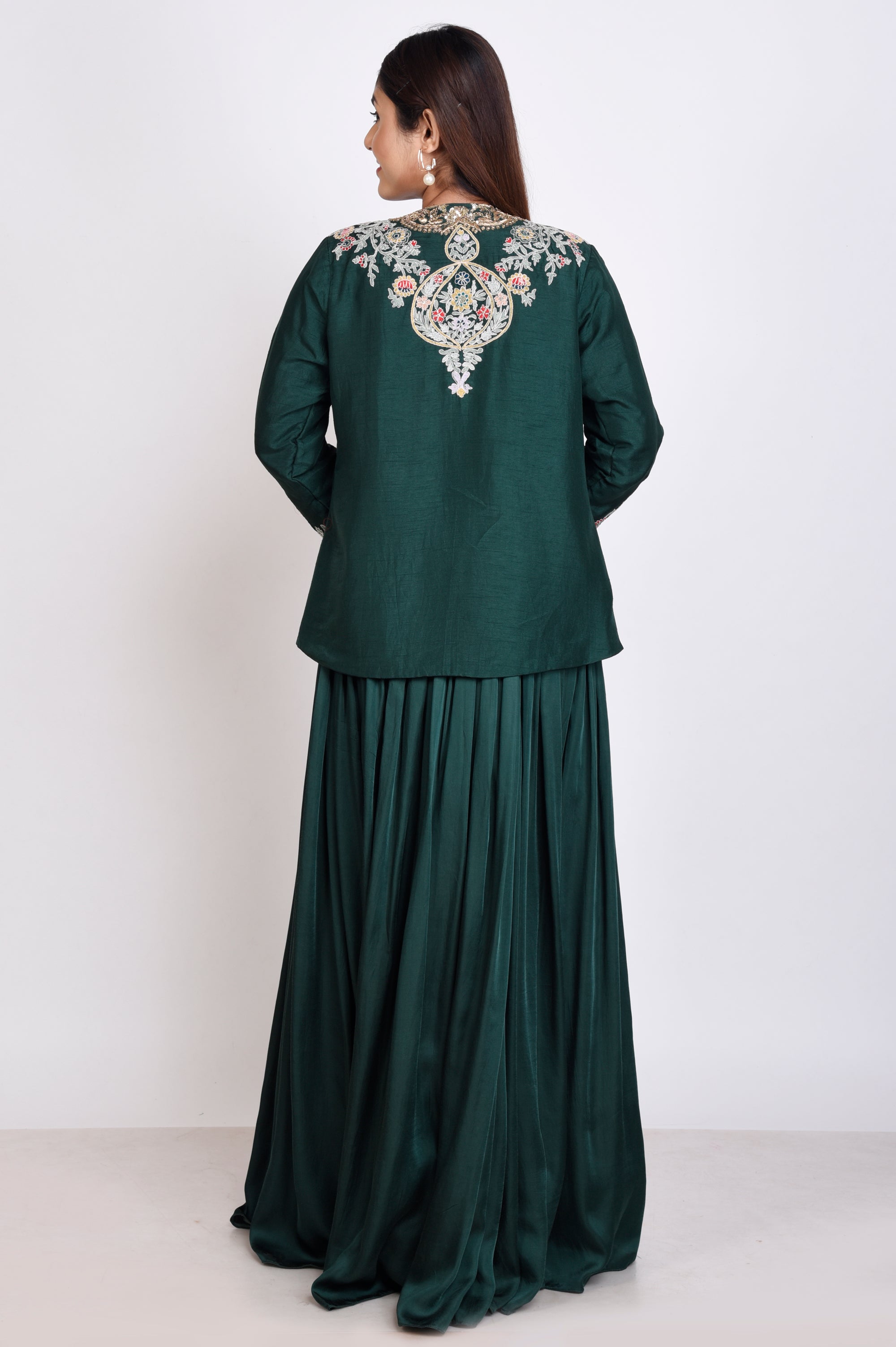 Zardosi Jacket With Skirt