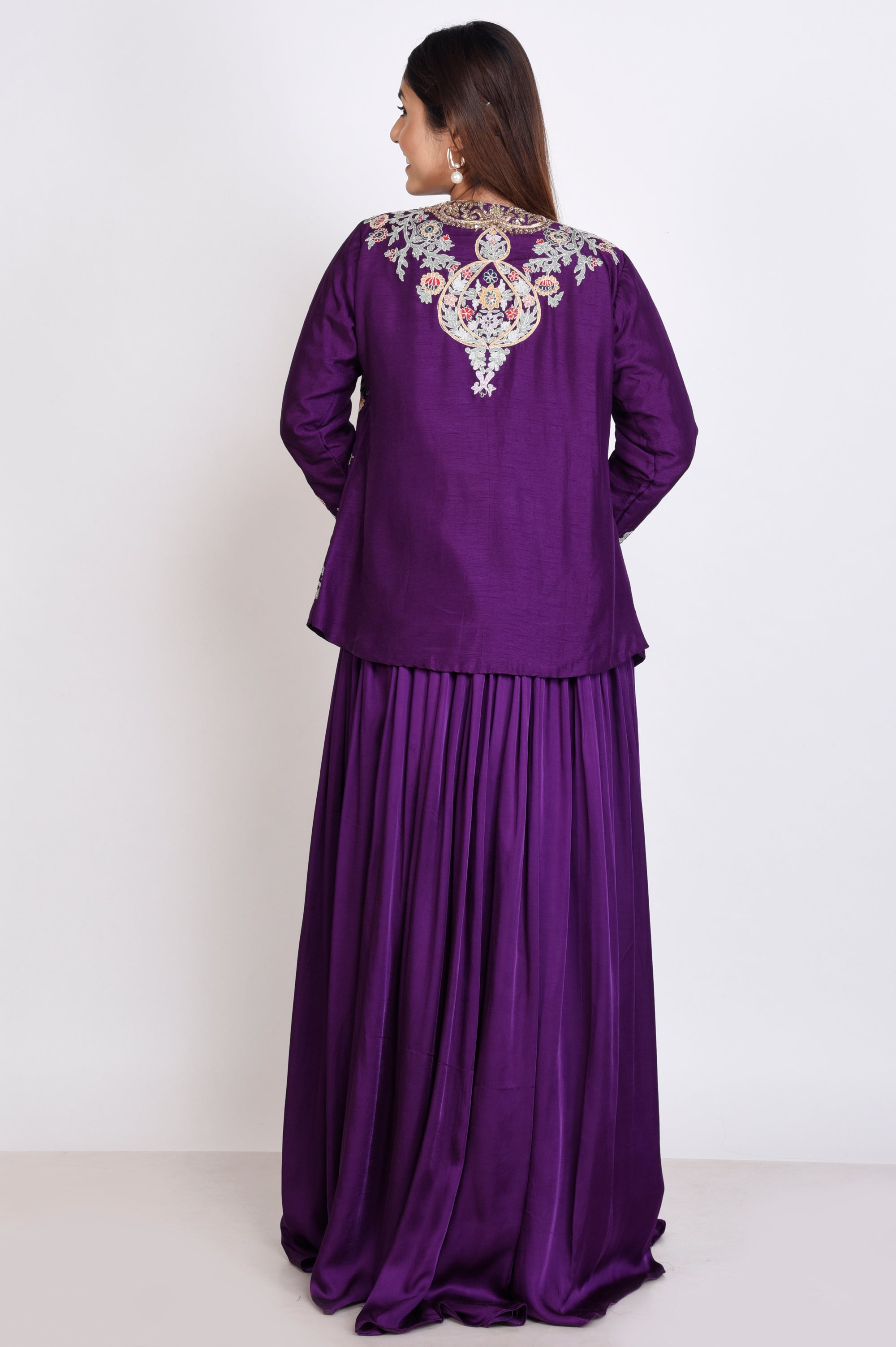 Zardosi Jacket With Skirt