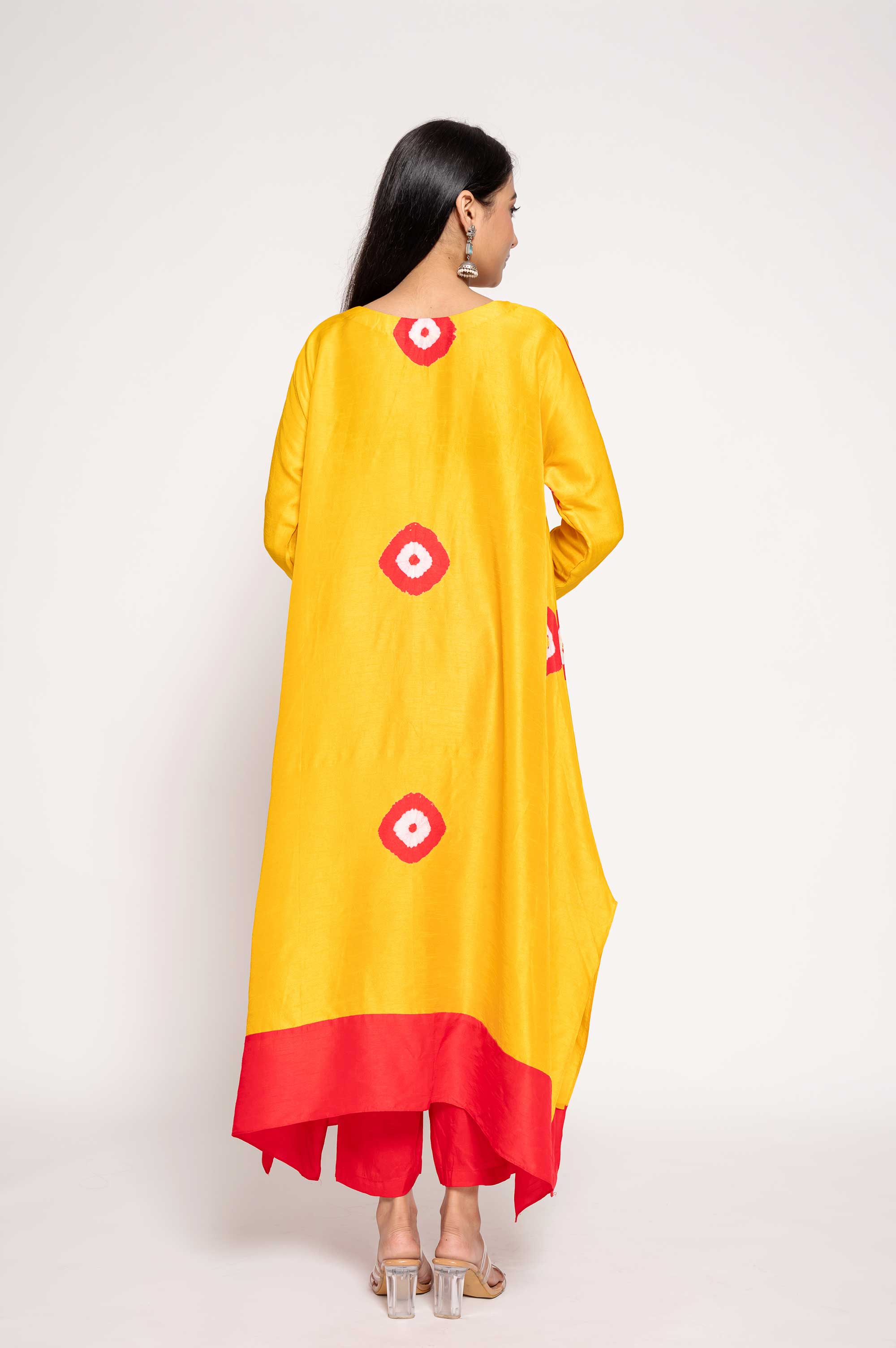 Simple Tie-Dye Kurta set in Bold Colors