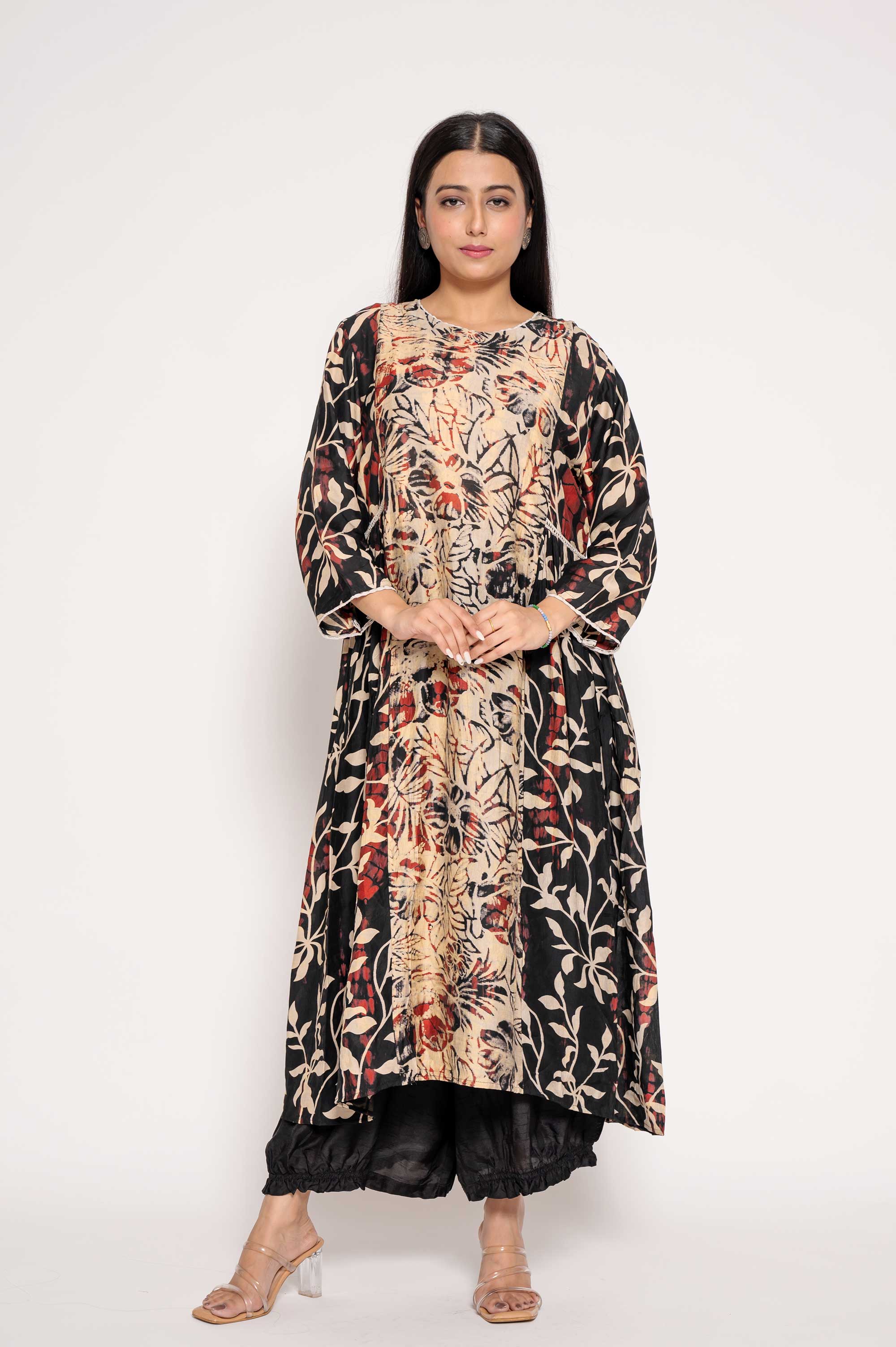 Abstract Print Kurta set