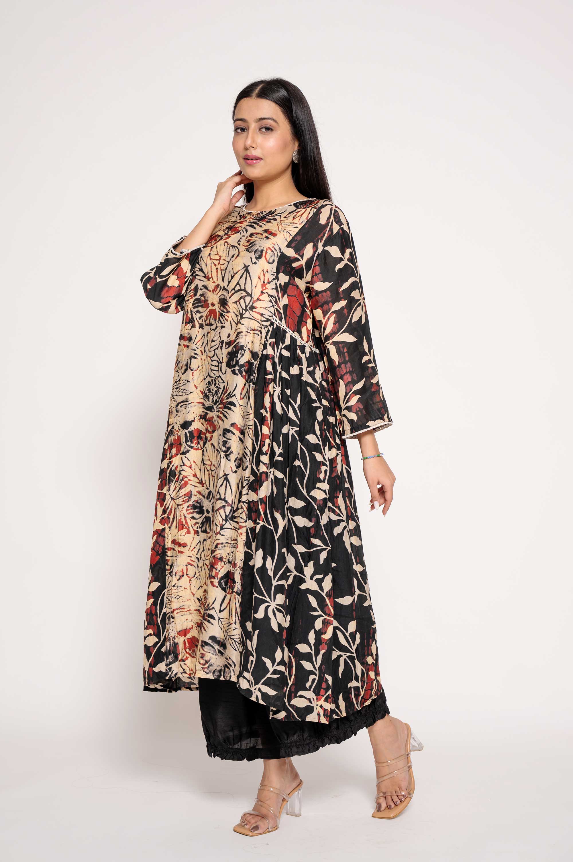 Abstract Print Kurta set