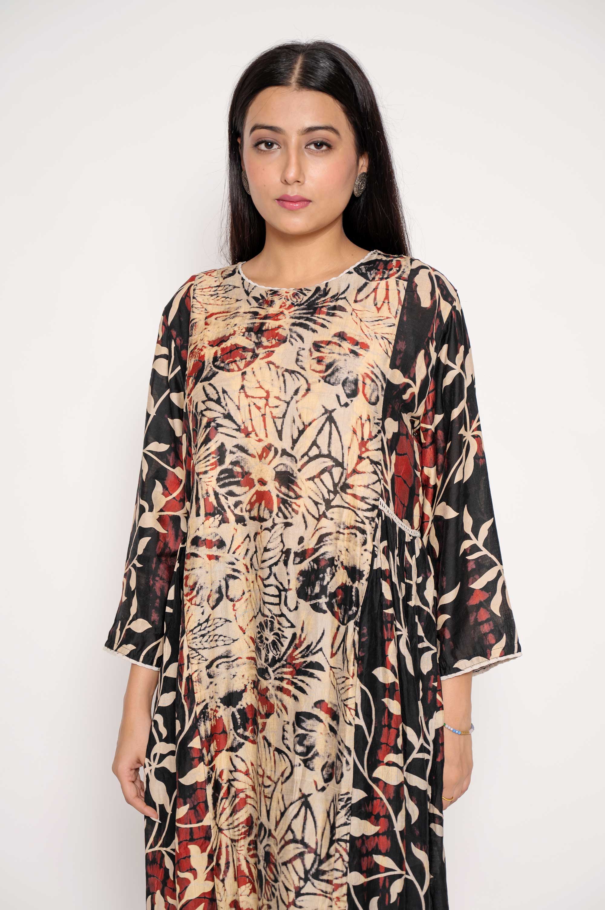 Abstract Print Kurta set