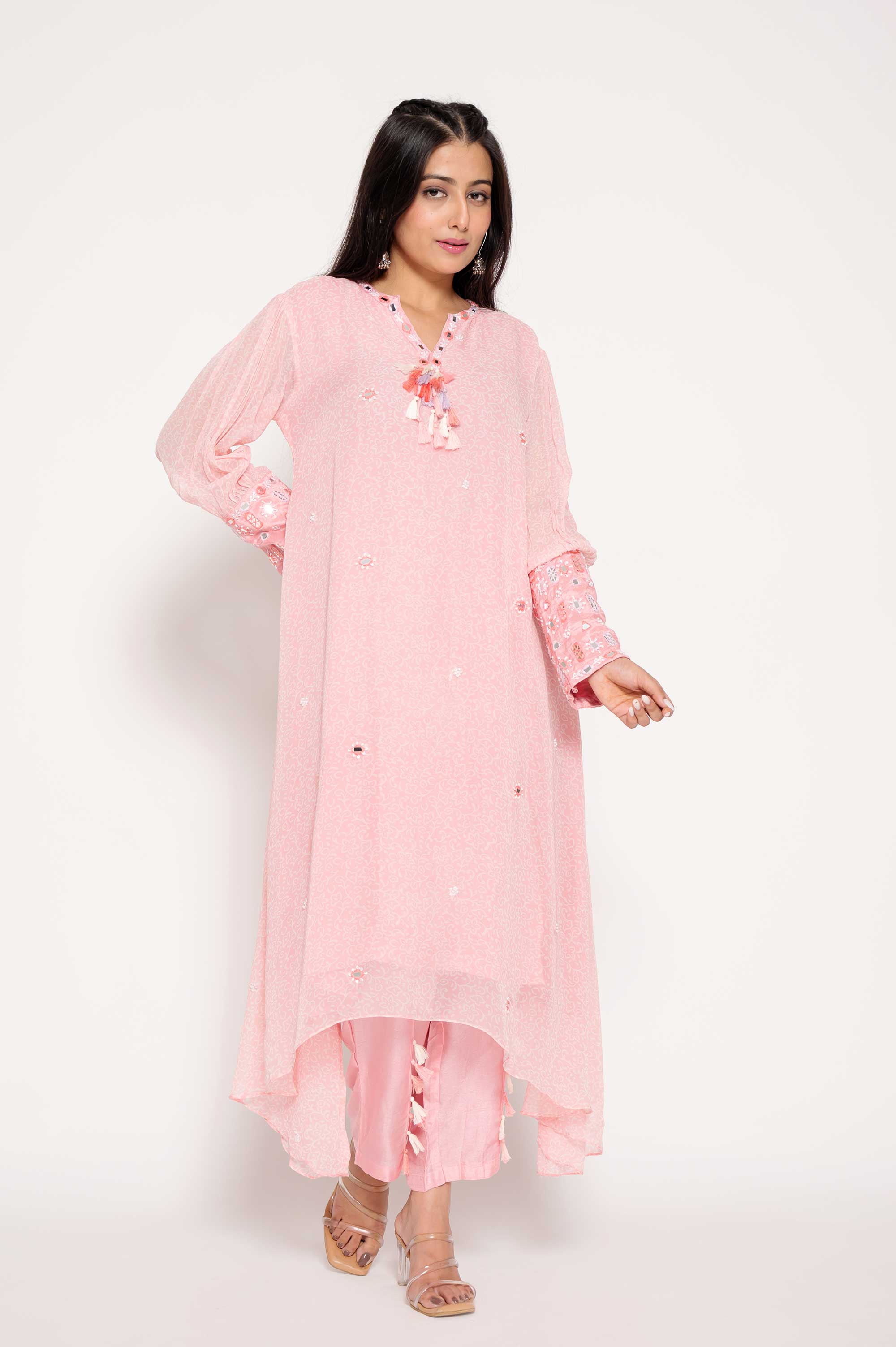 Sheer Kurta Set