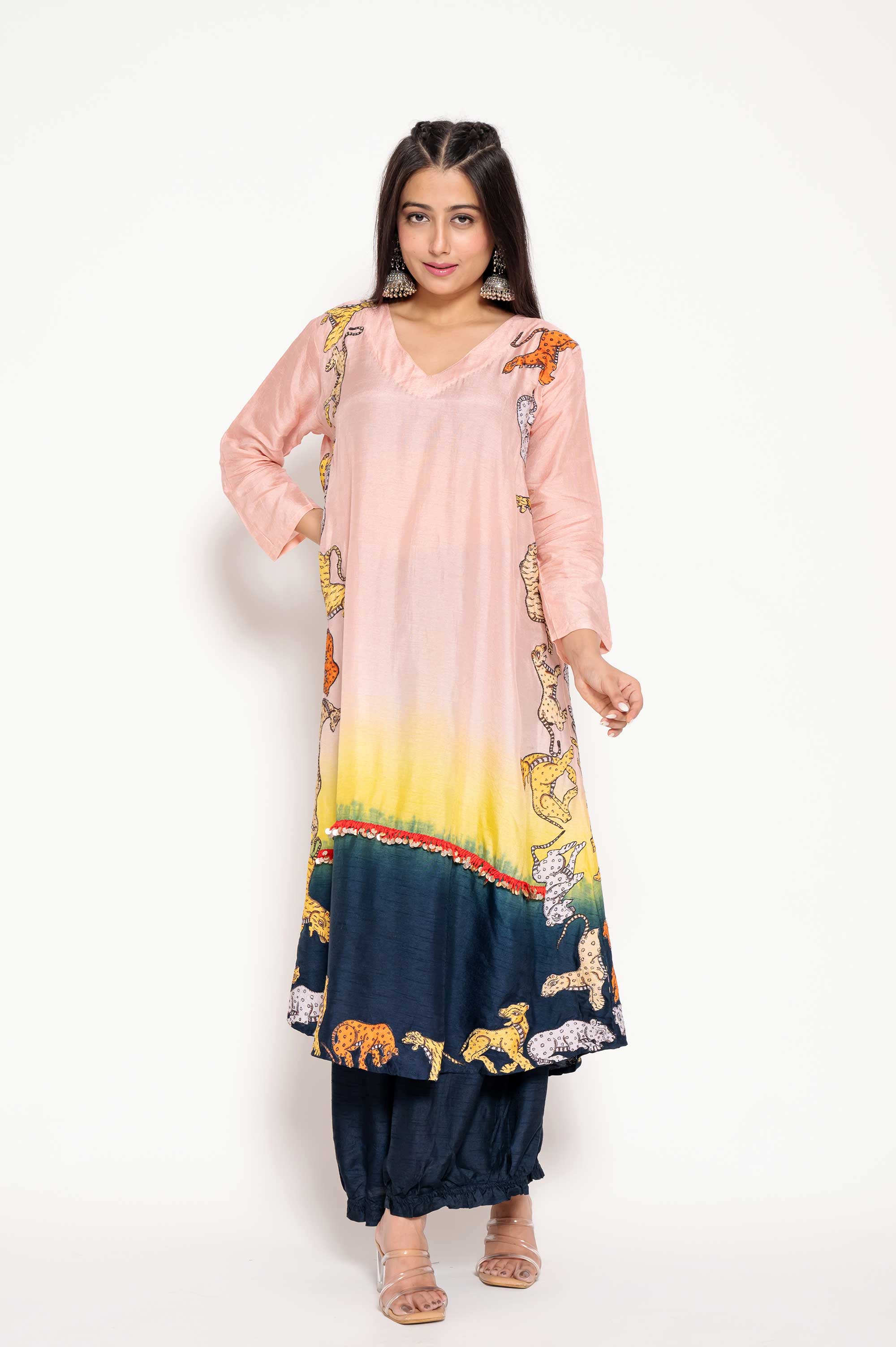 Animals-Appliqued Kurta Set