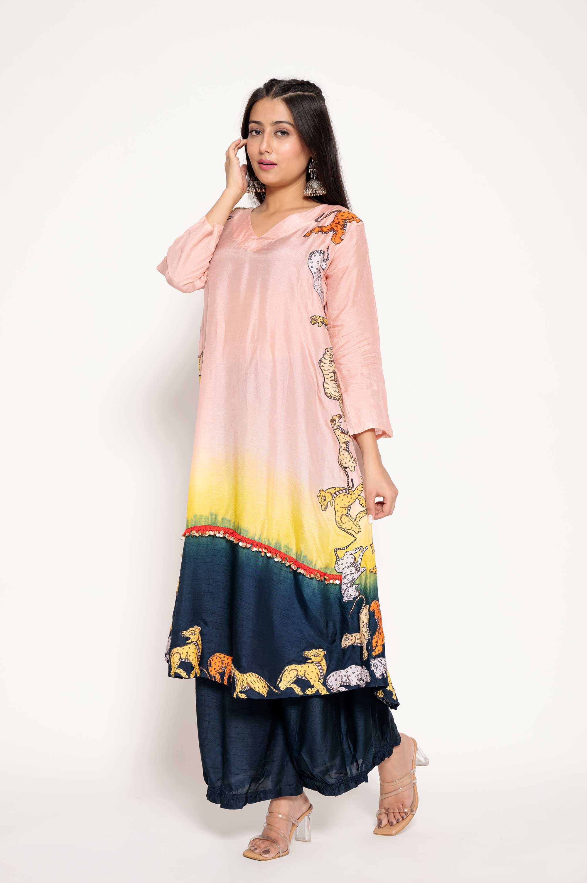 Animals-Appliqued Kurta Set