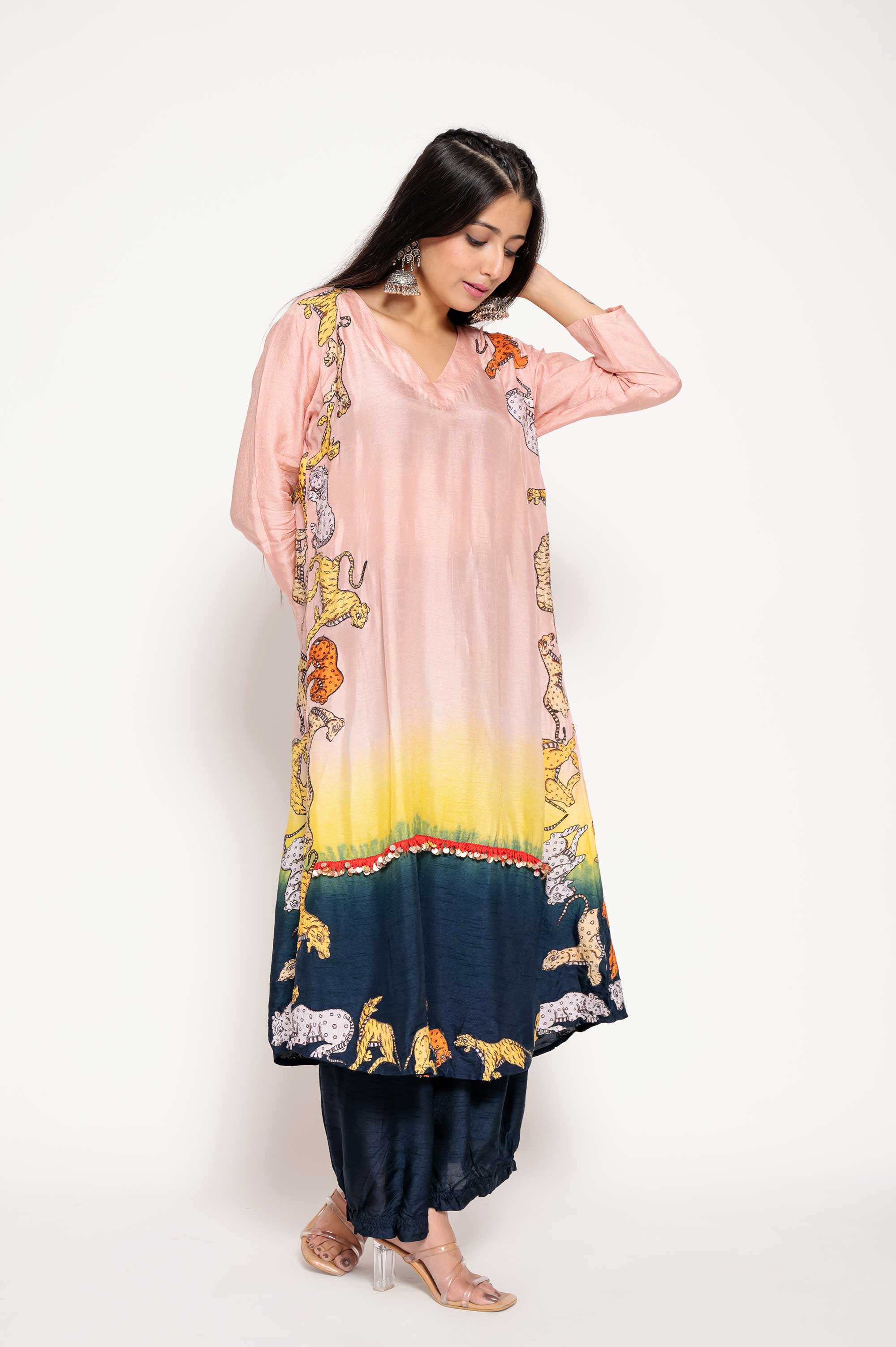 Animals-Appliqued Kurta Set