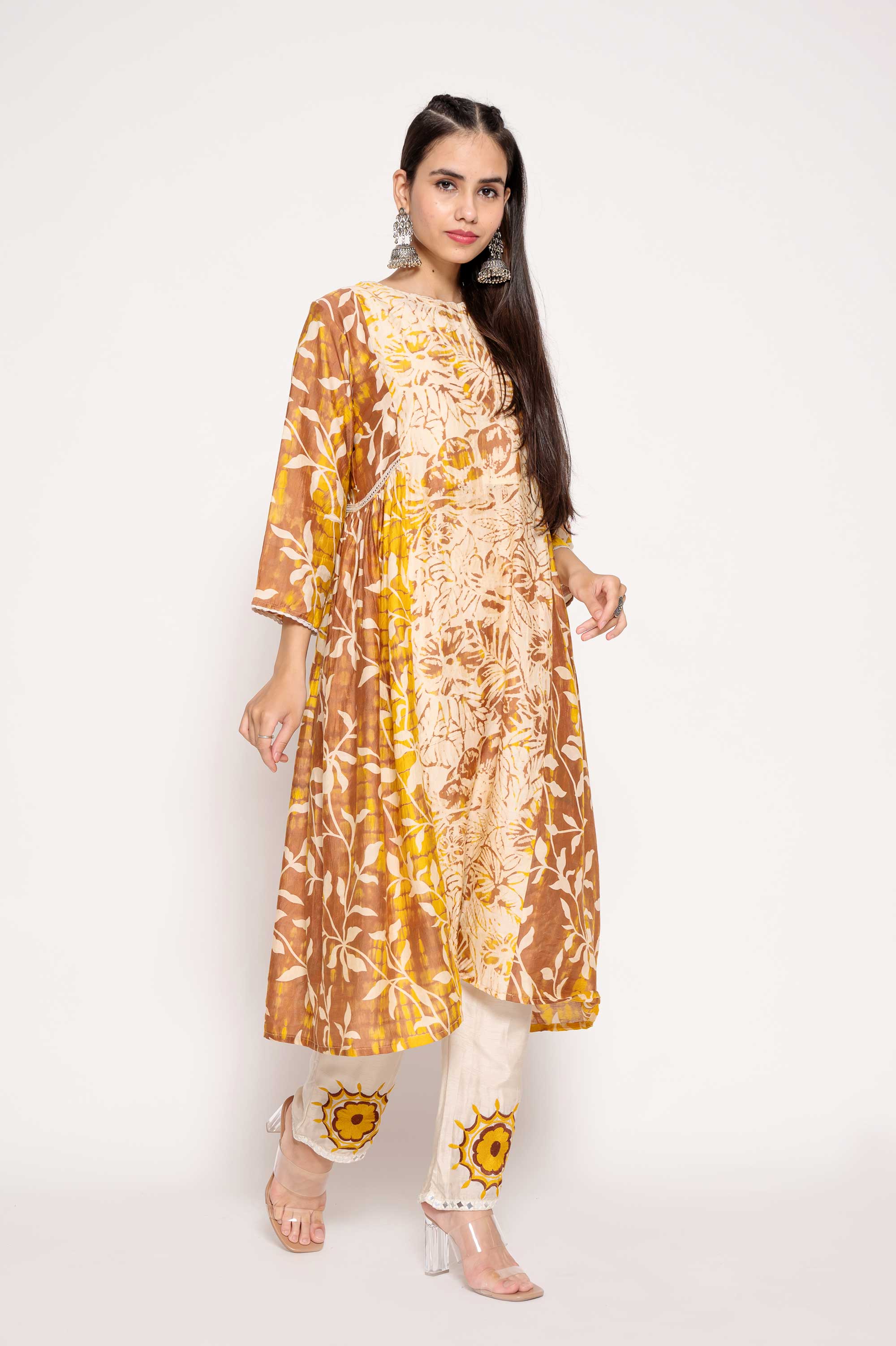 Abstract Print Kurta set