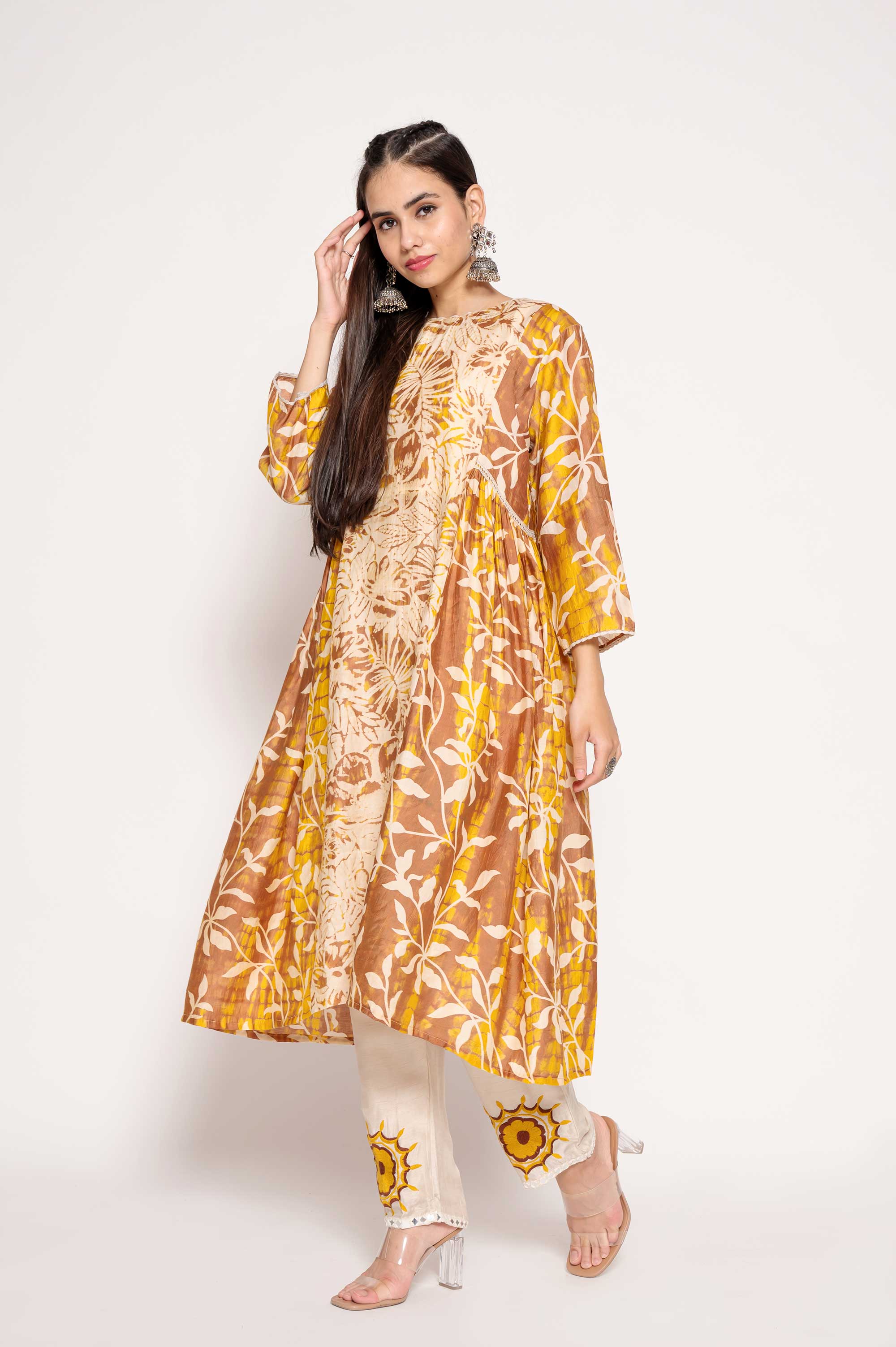 Abstract Print Kurta set