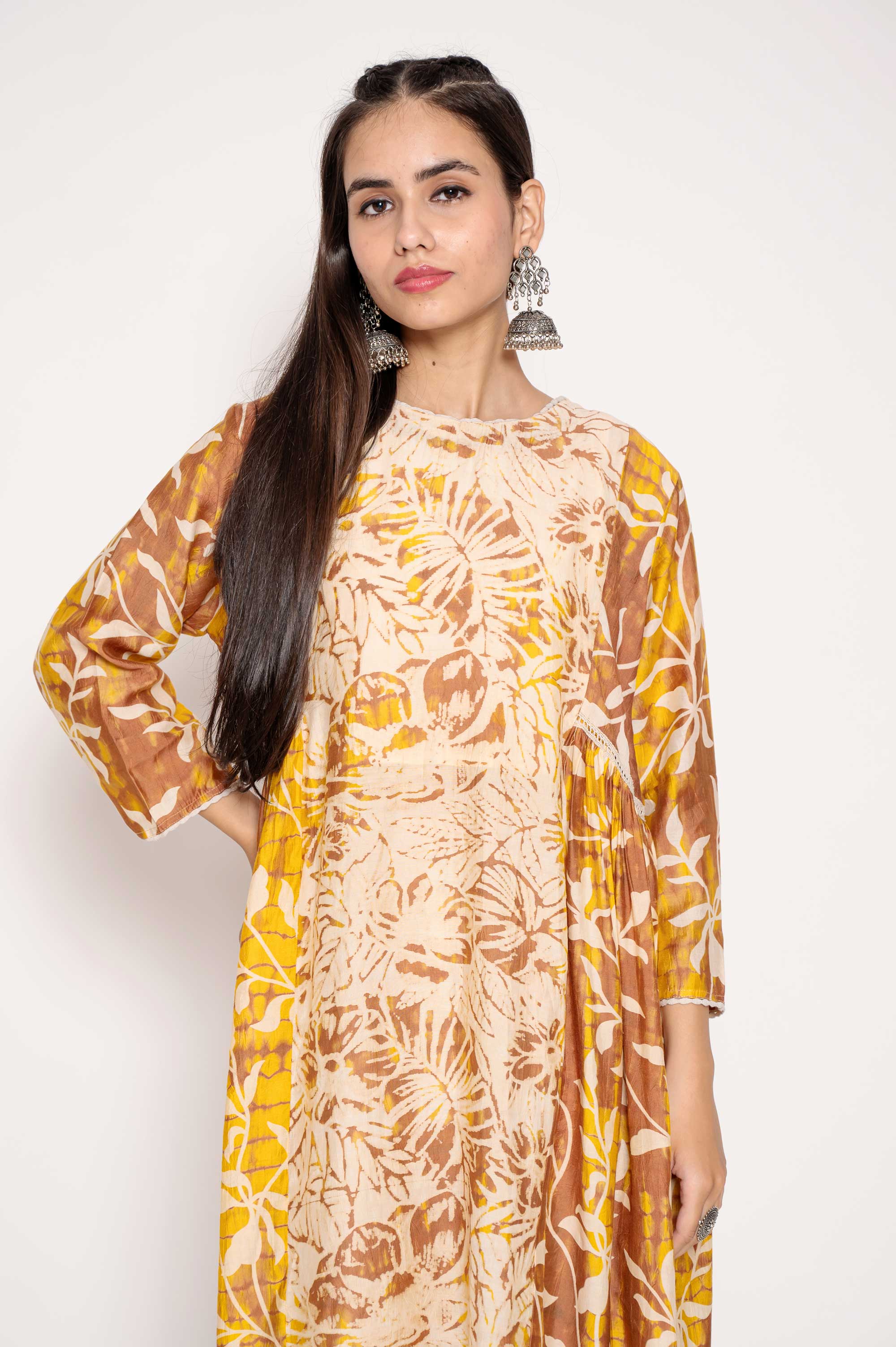 Abstract Print Kurta set