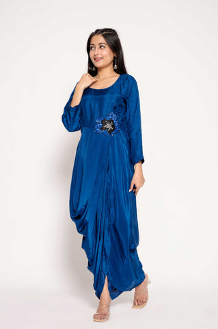 Solid 1 Color Gown with Boota