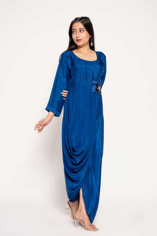 Solid 1 Color Gown with Boota