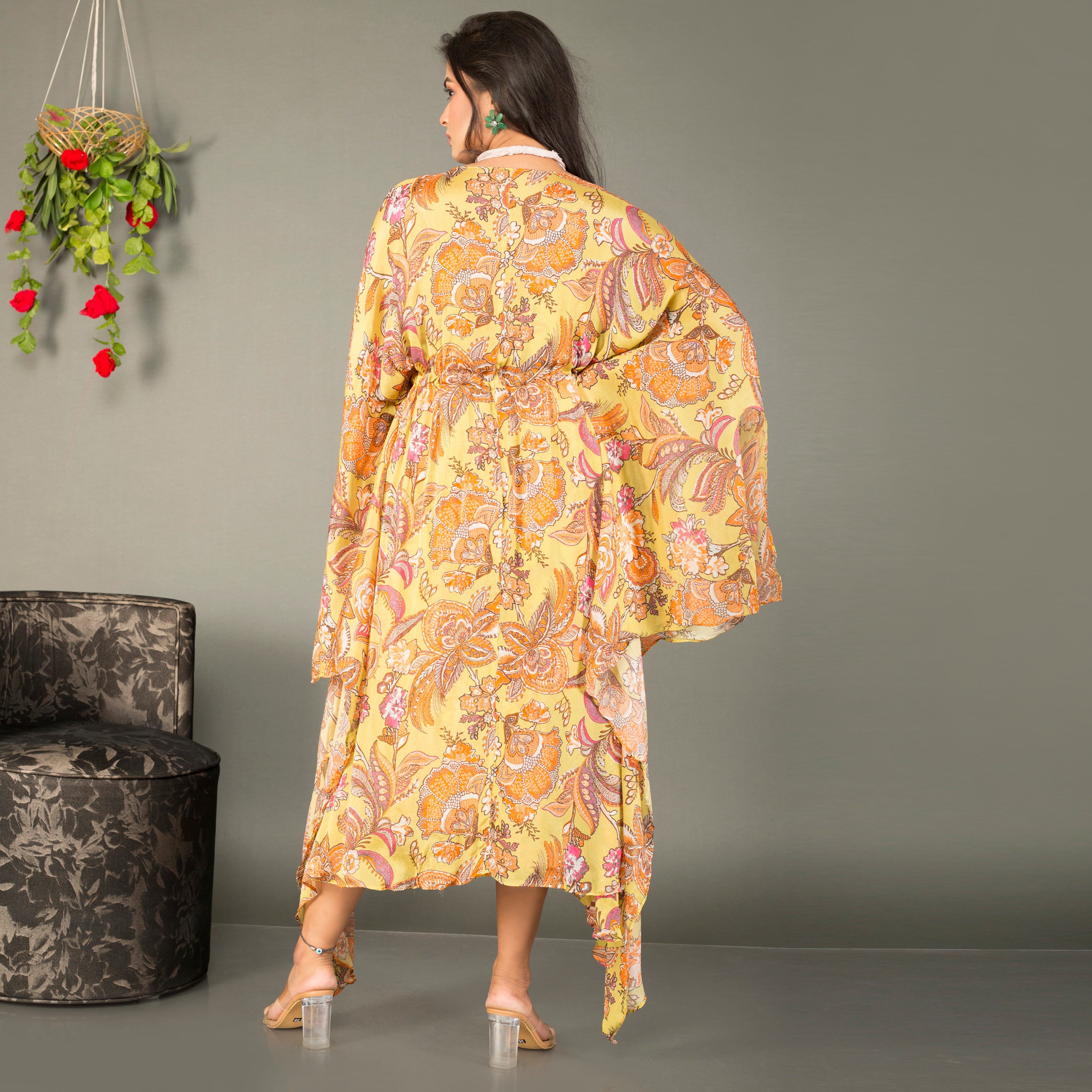 Printed Kaftan dress