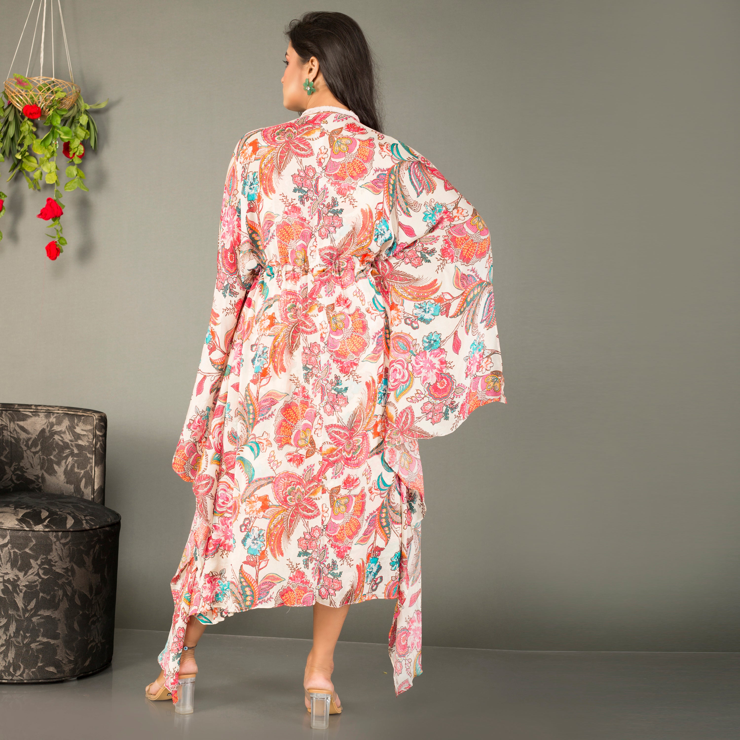 Printed Kaftan dress