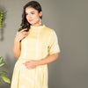 Lehriya gown on pastel shades