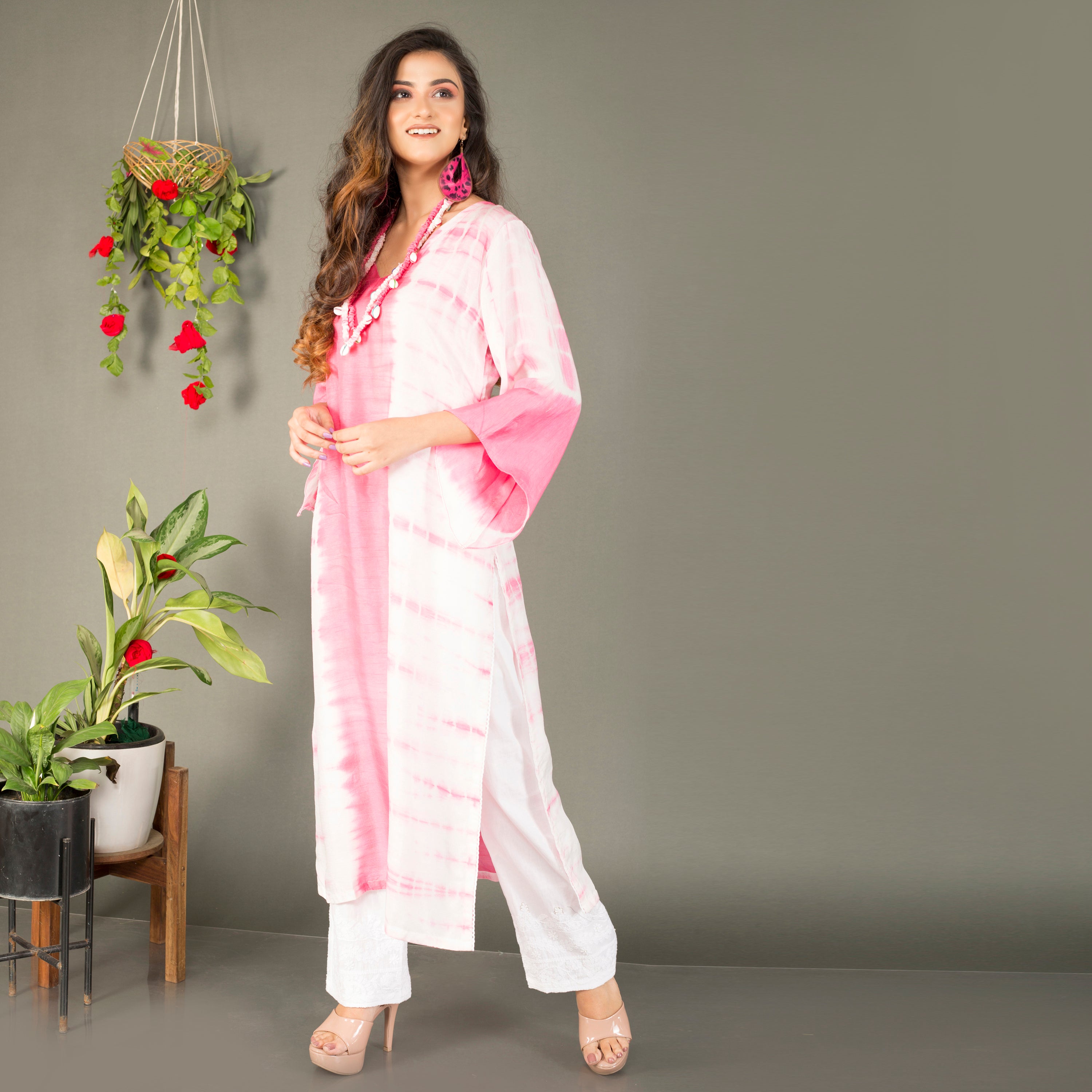 Tie Dye Kurti with straight pant