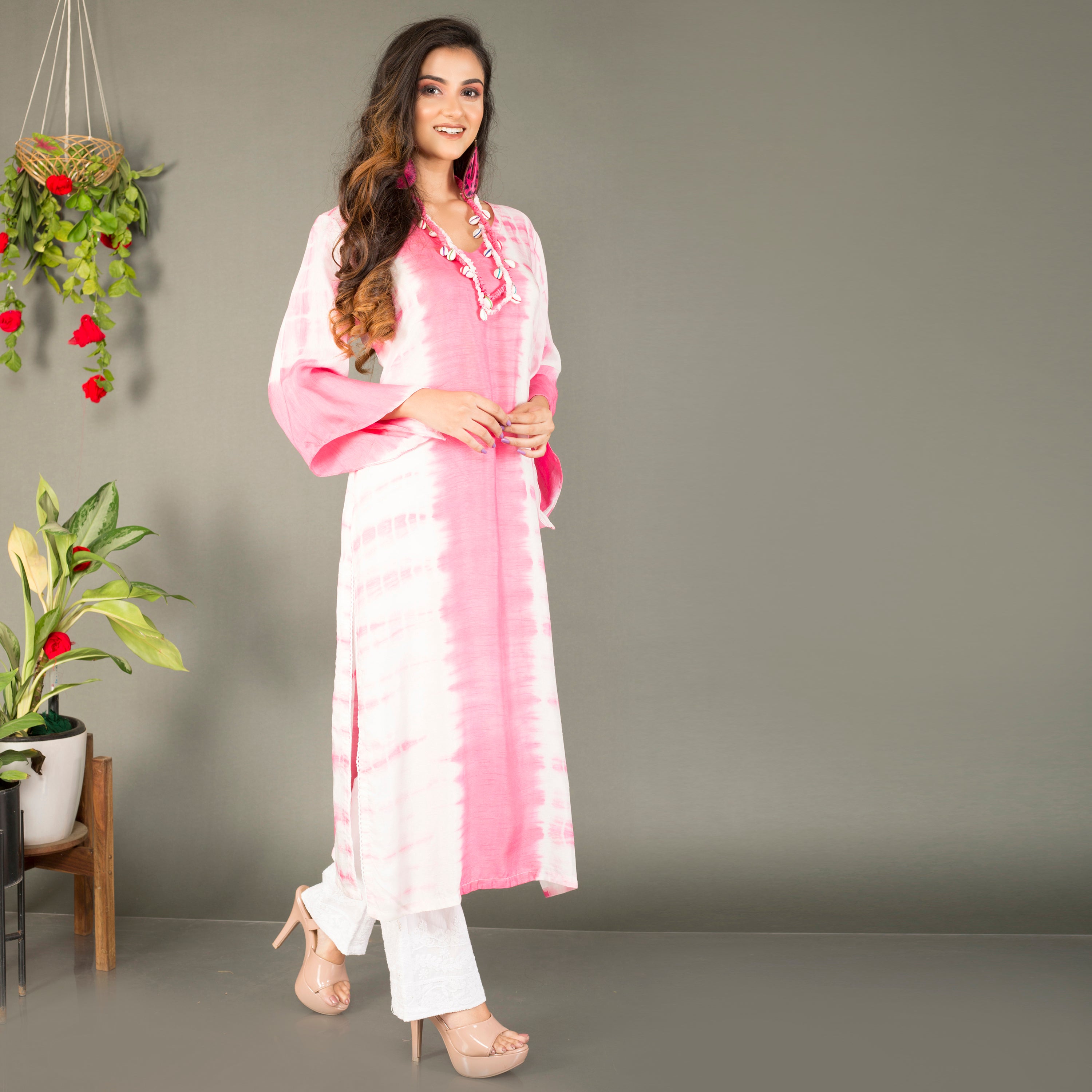 Tie Dye Kurti with straight pant