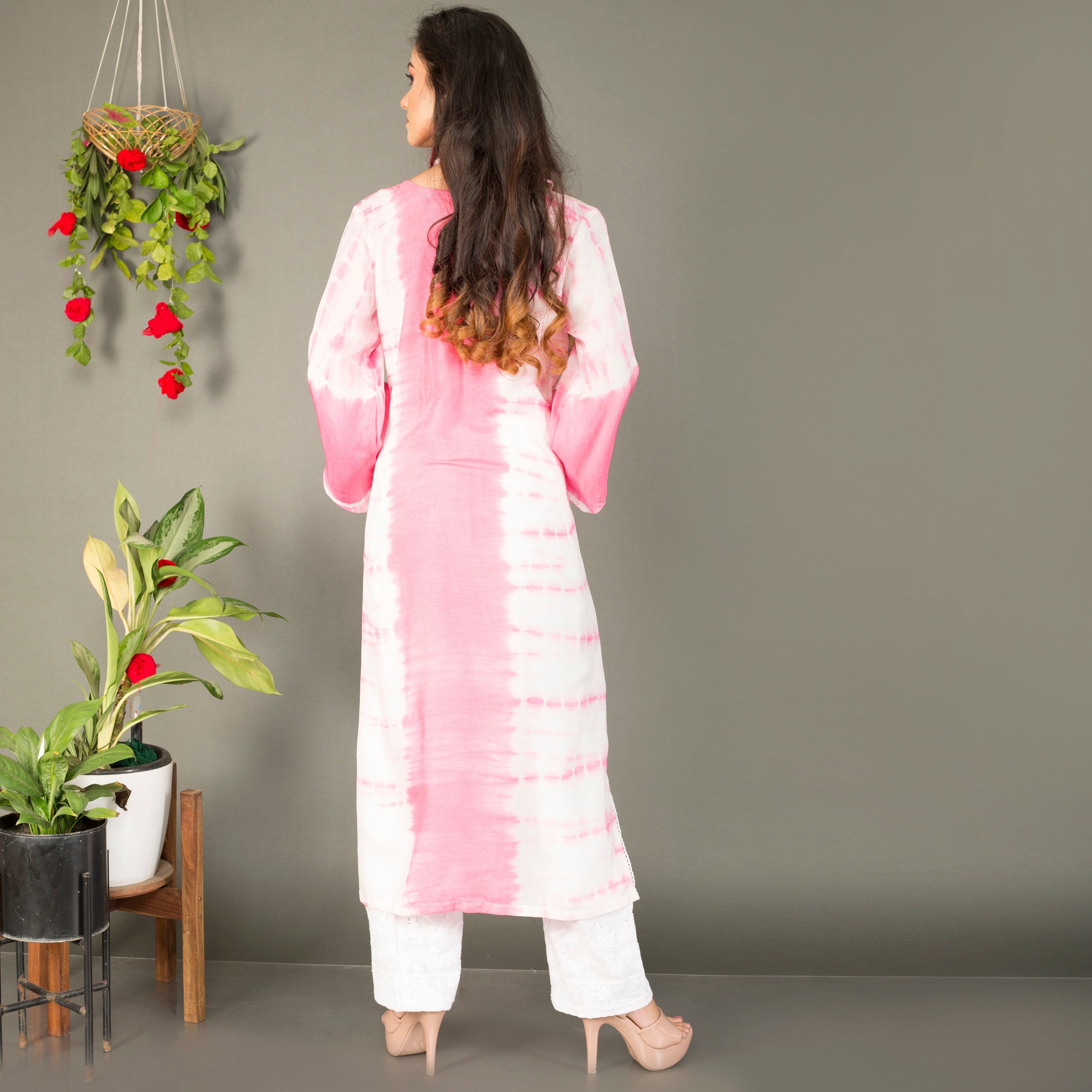 Tie Dye Kurti with straight pant